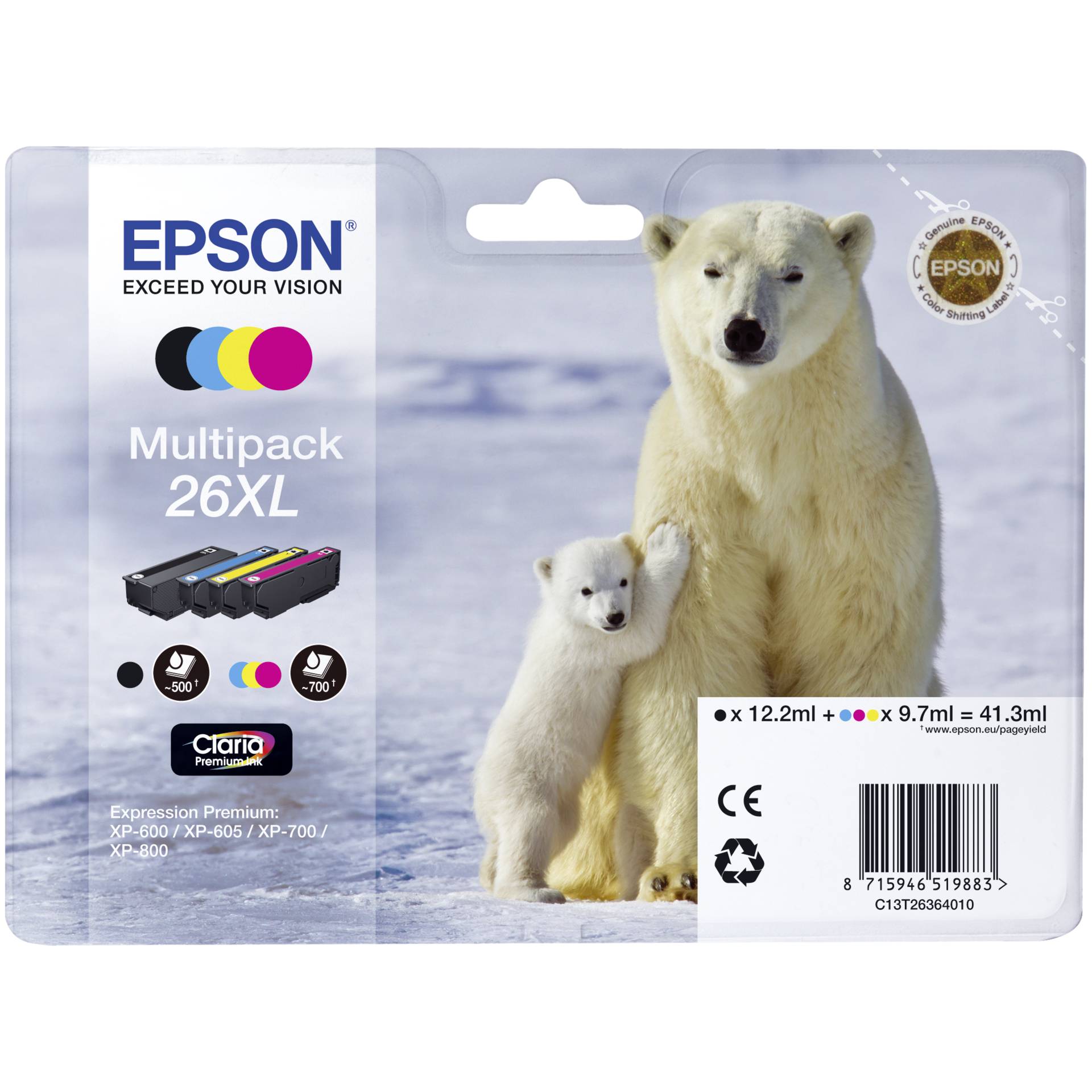 Epson 26XL Tinte Multipack 