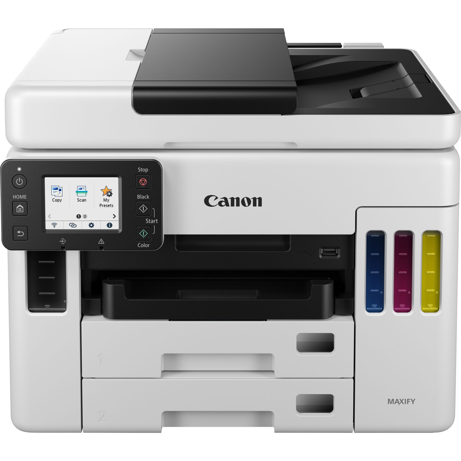Canon MAXIFY GX7050, WLAN, Tinte, mehrfarbig-Multifunktions- gerät, Drucker/Scanner/Kopierer/Fax