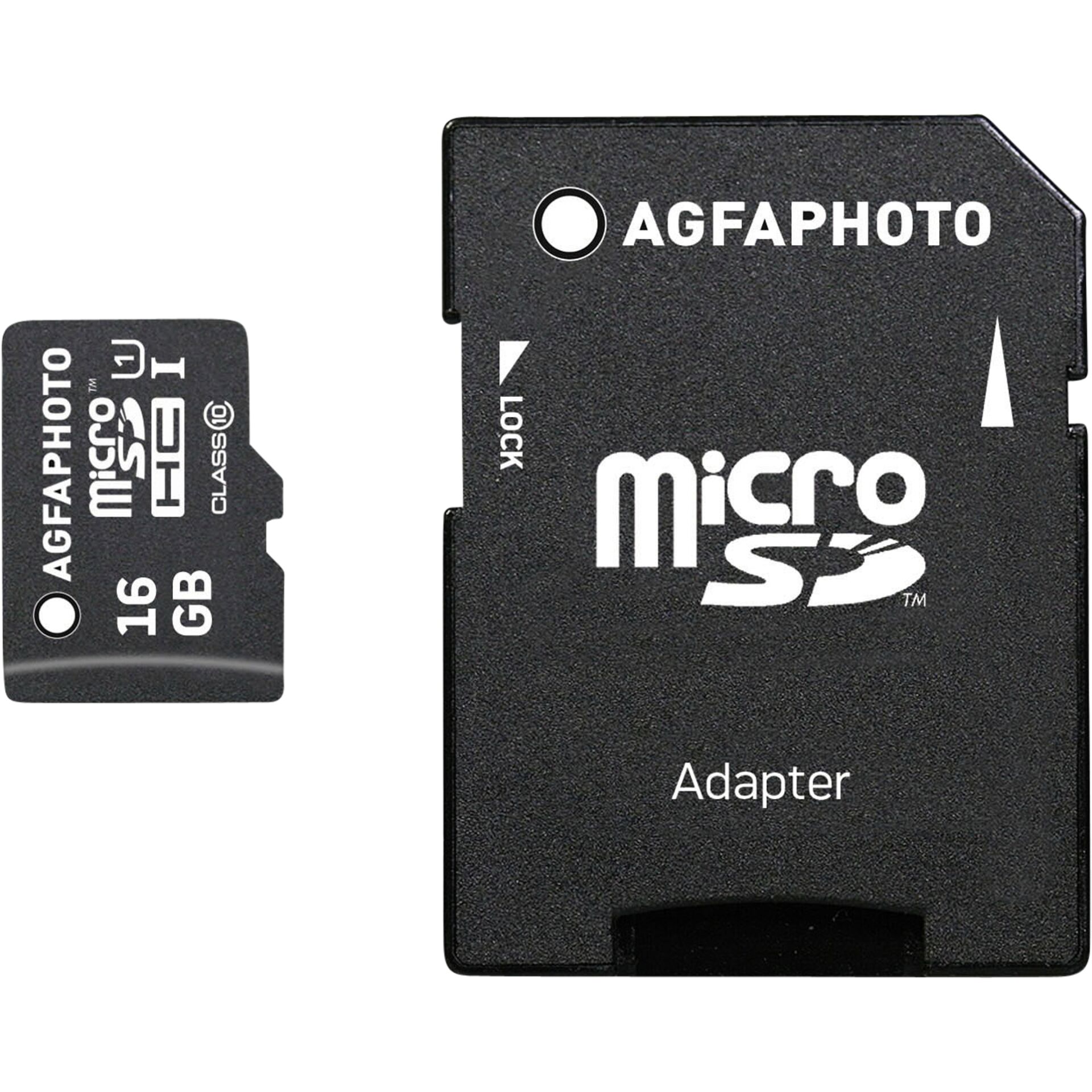 16GB AgfaPhoto Kit Class10 microSDHC Speicherkarte 