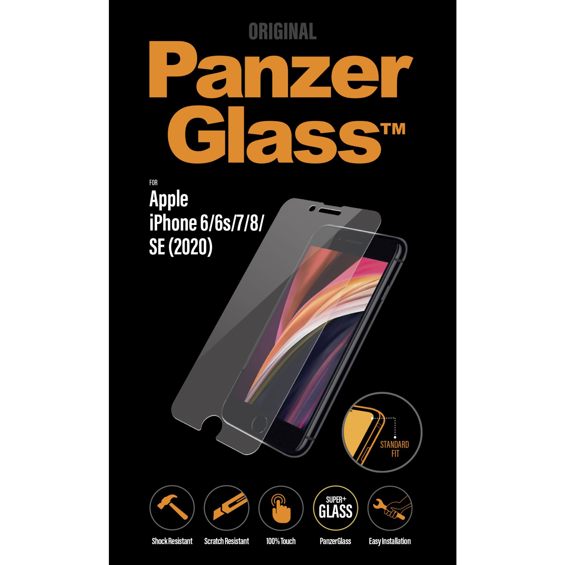 PanzerGlass Standard Fit für Apple iPhone 6/6s/7/8/SE 