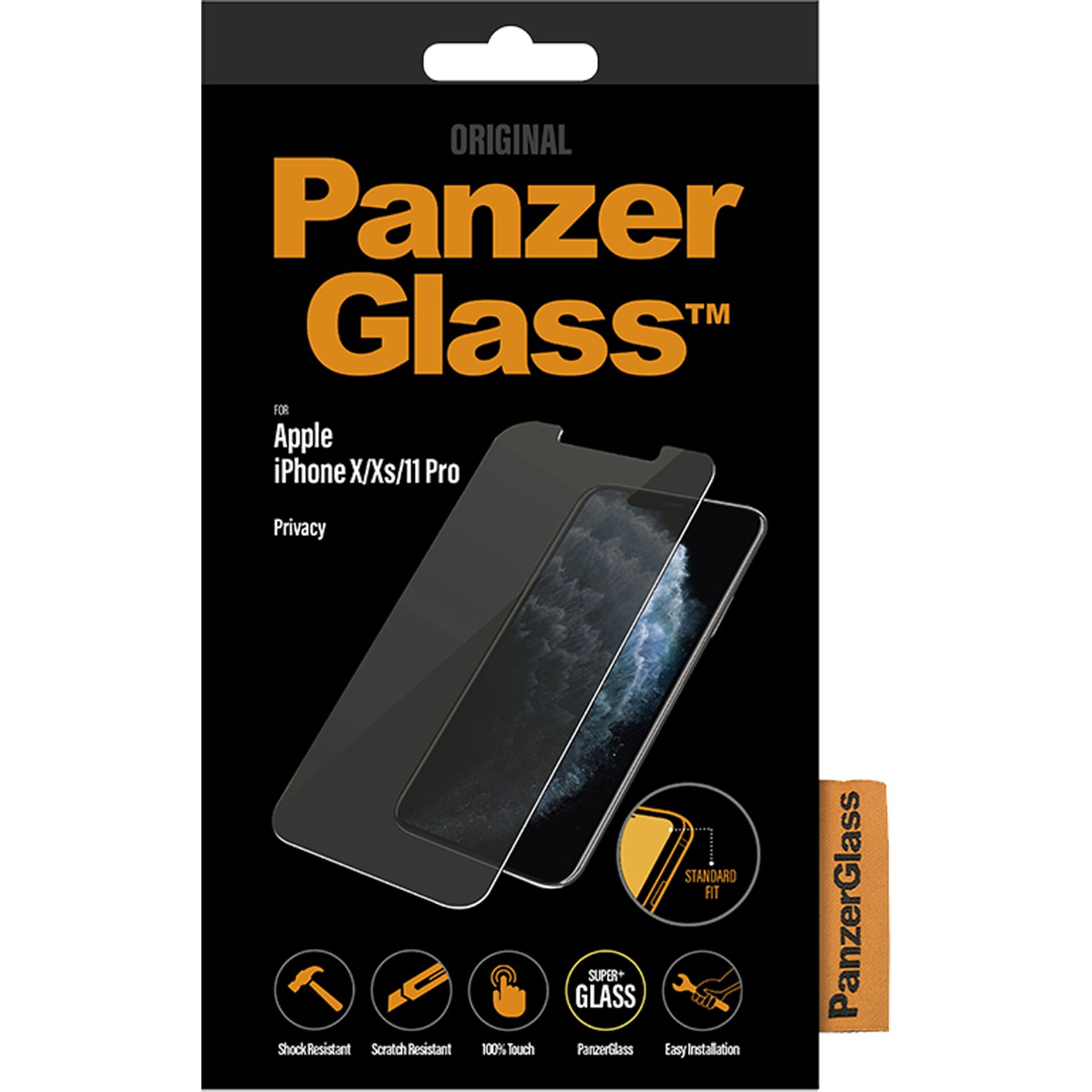 PanzerGlass Displayschutz für iPhone X/Xs/11 