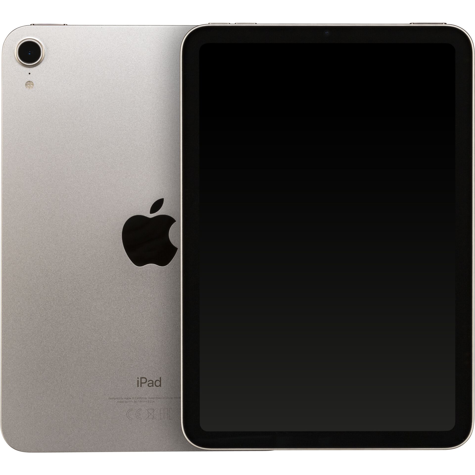 Apple iPad mini 6 64GB, Polarstern, Apple A15 Bionic (iGPU), 8.3, 2266x1488, 327ppi, Multi-Touch, Digitizer, IPS