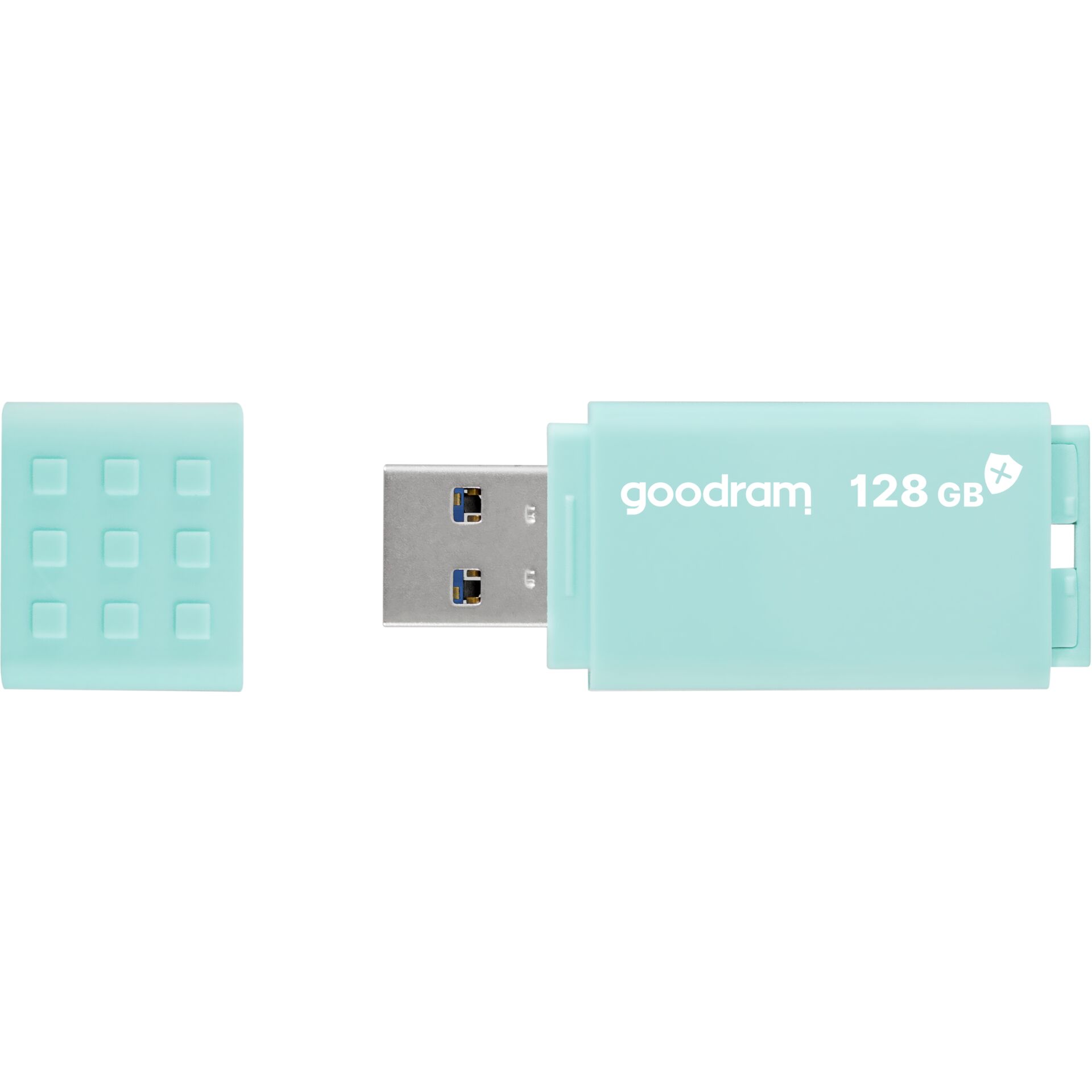 128 GB goodram UME3 CARE türkis USB-Stick, USB-A 3.0, lesen: 60MB/s, schreiben: 20MB/s