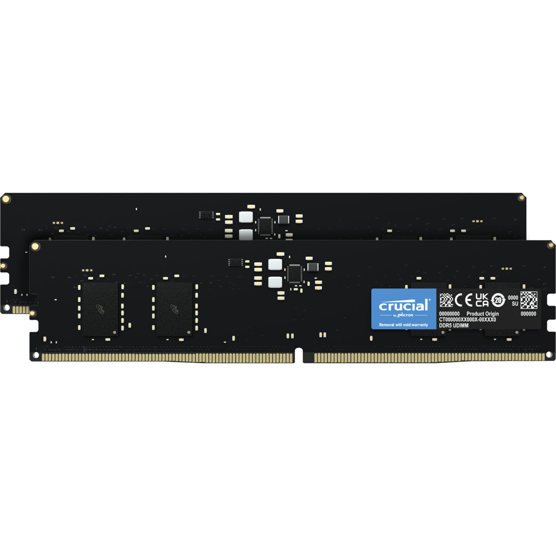 DDR5RAM 2x 8GB DDR5-4800 Crucial on-die ECC, CL40-39-39 Kit