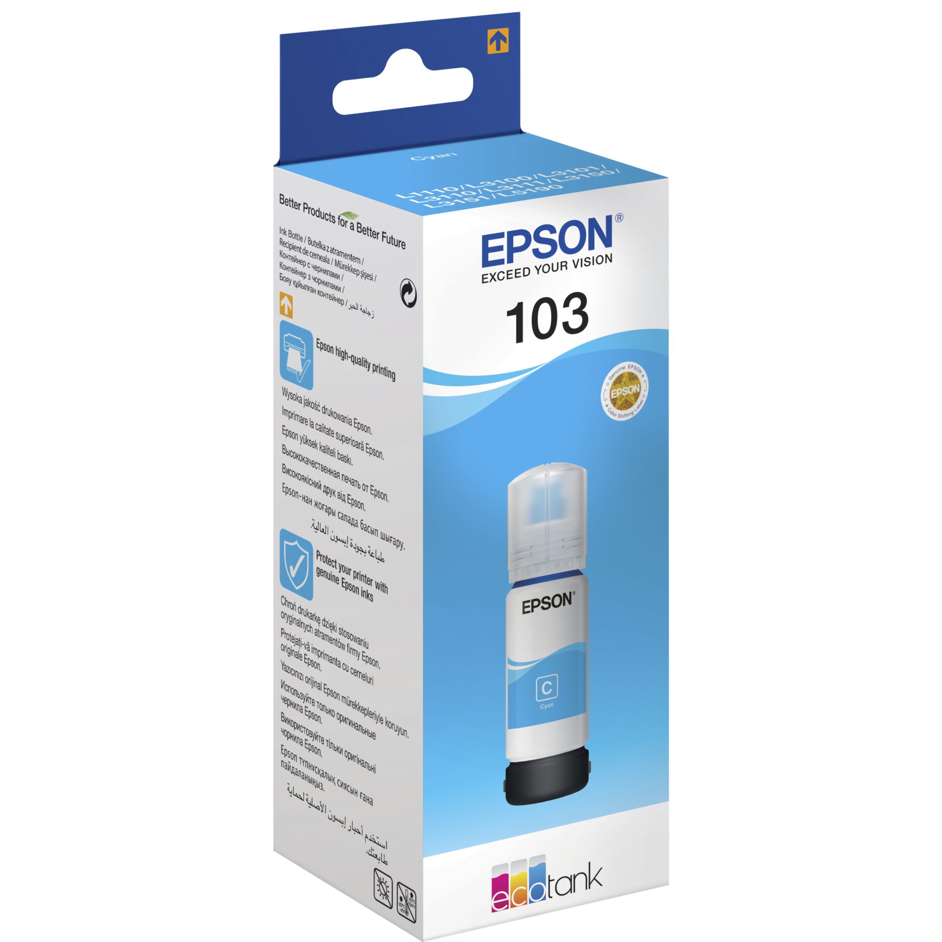 Epson Tinte 103 cyan, 65ml 