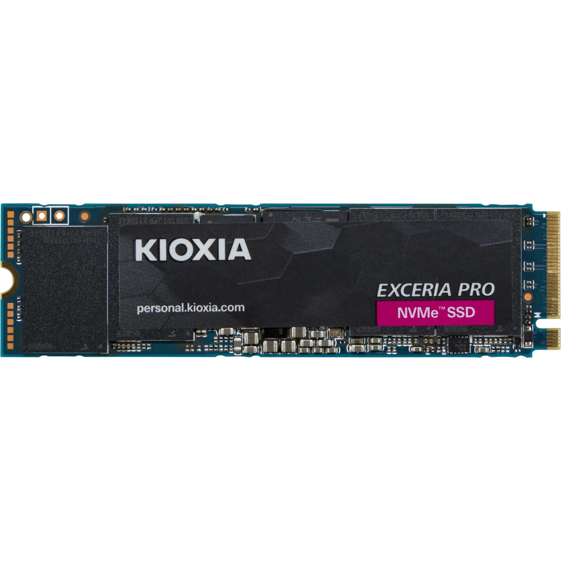 1.0 TB SSD KIOXIA EXCERIA PRO SSD, M.2/M-Key (PCIe 4.0 x4), lesen: 7300MB/s, schreiben: 6300MB/s, TBW: 400TB