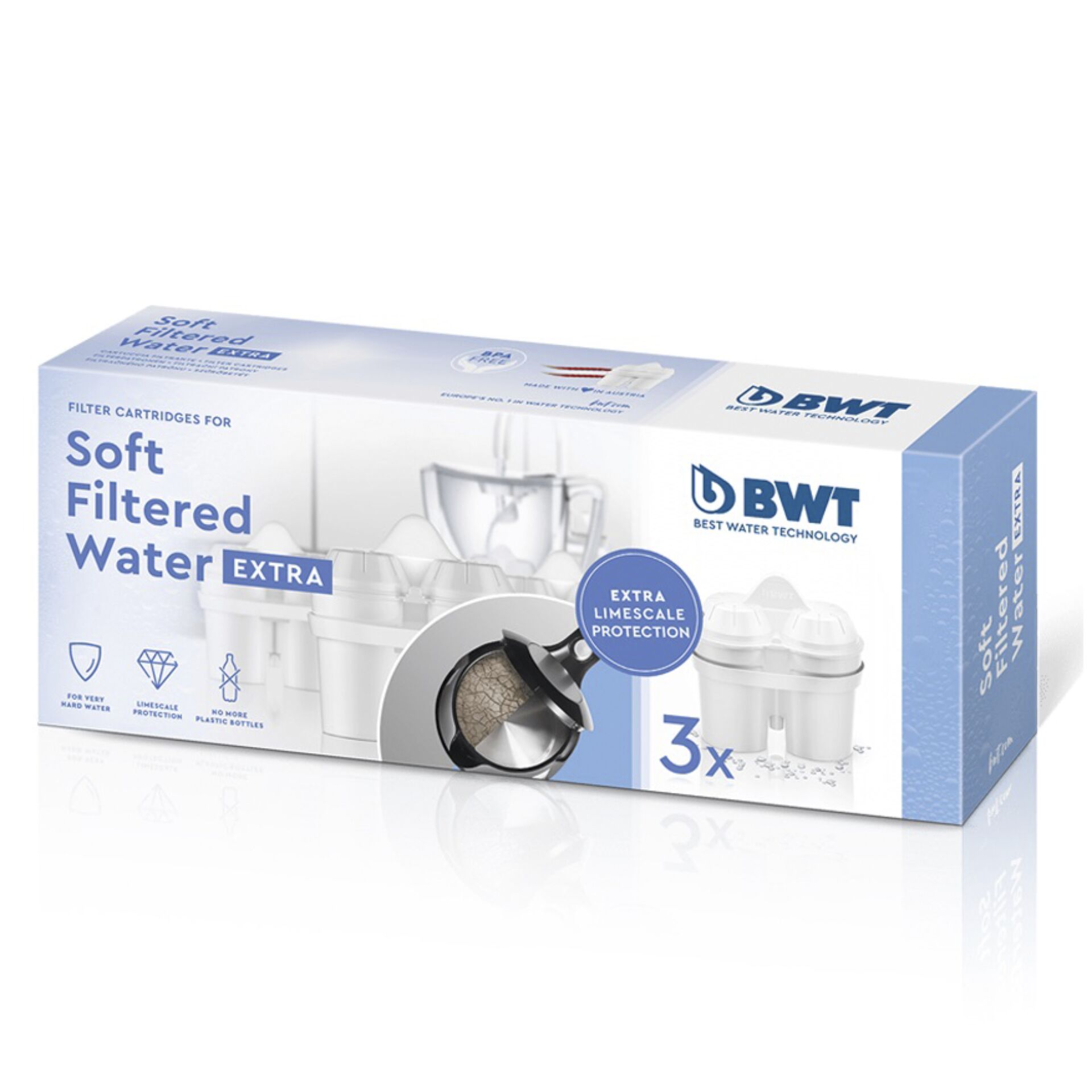 BWT 814873 3er Pack Soft Filtered Water EXTRA