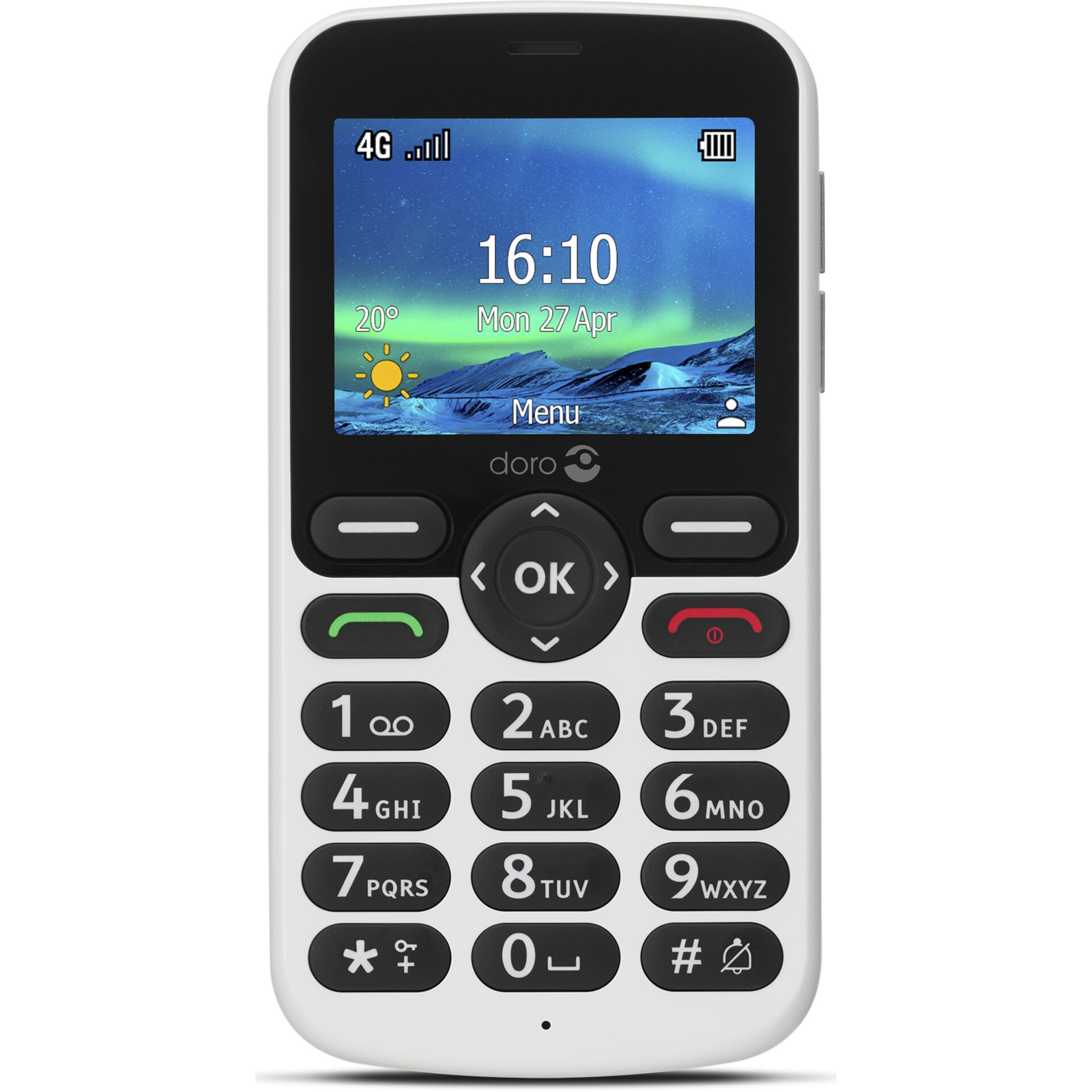 Doro 5860 6,1 cm (2.4) 112 g Schwarz Einsteigertelefon