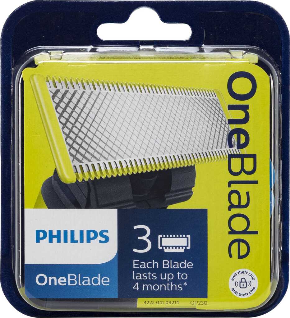 Philips Norelco OneBlade OneBlade QP230/50 3-pack recyclable replacement shaver blades