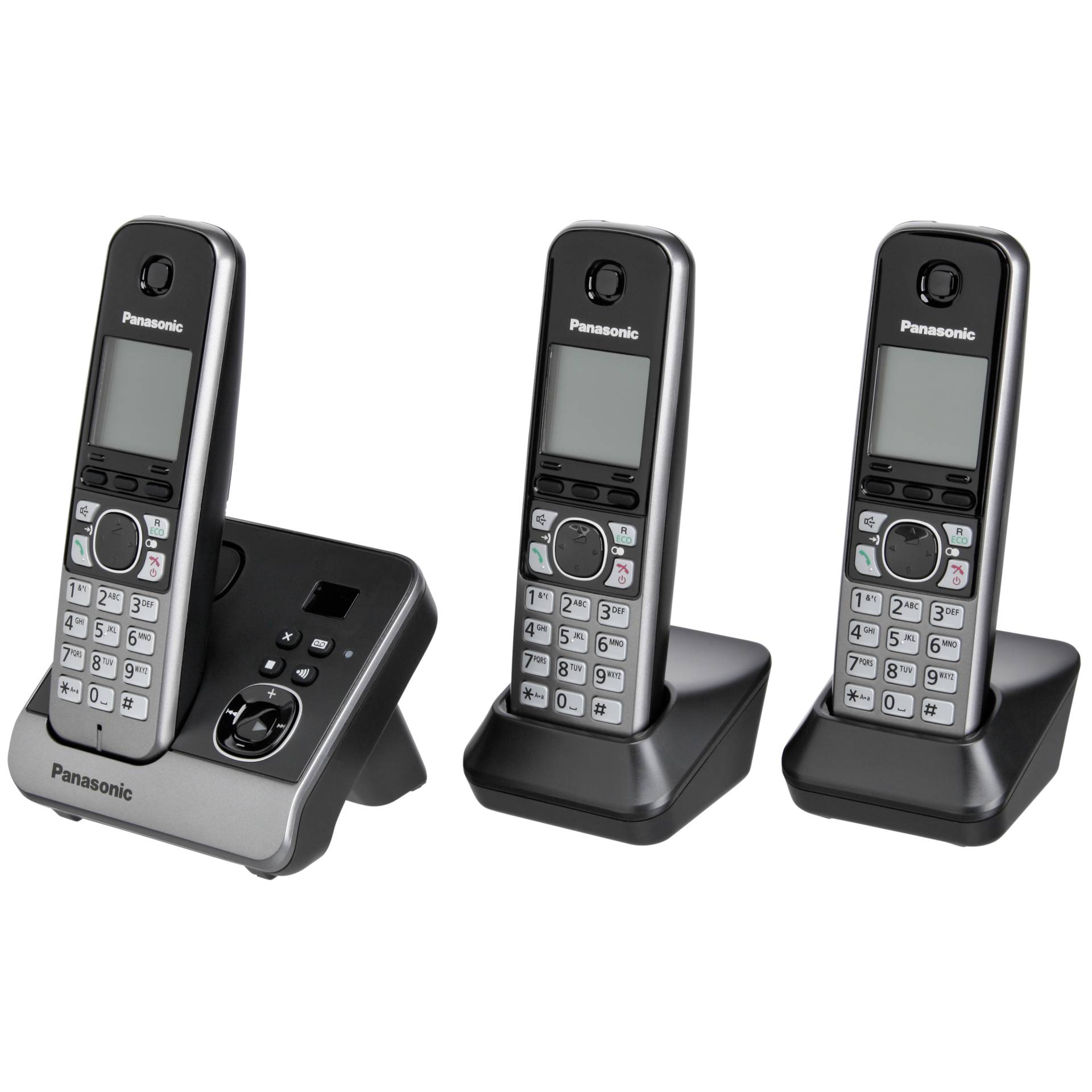 Panasonic KX-TG6723GB Telefon DECT-Telefon Anrufer-Identifikation Schwarz