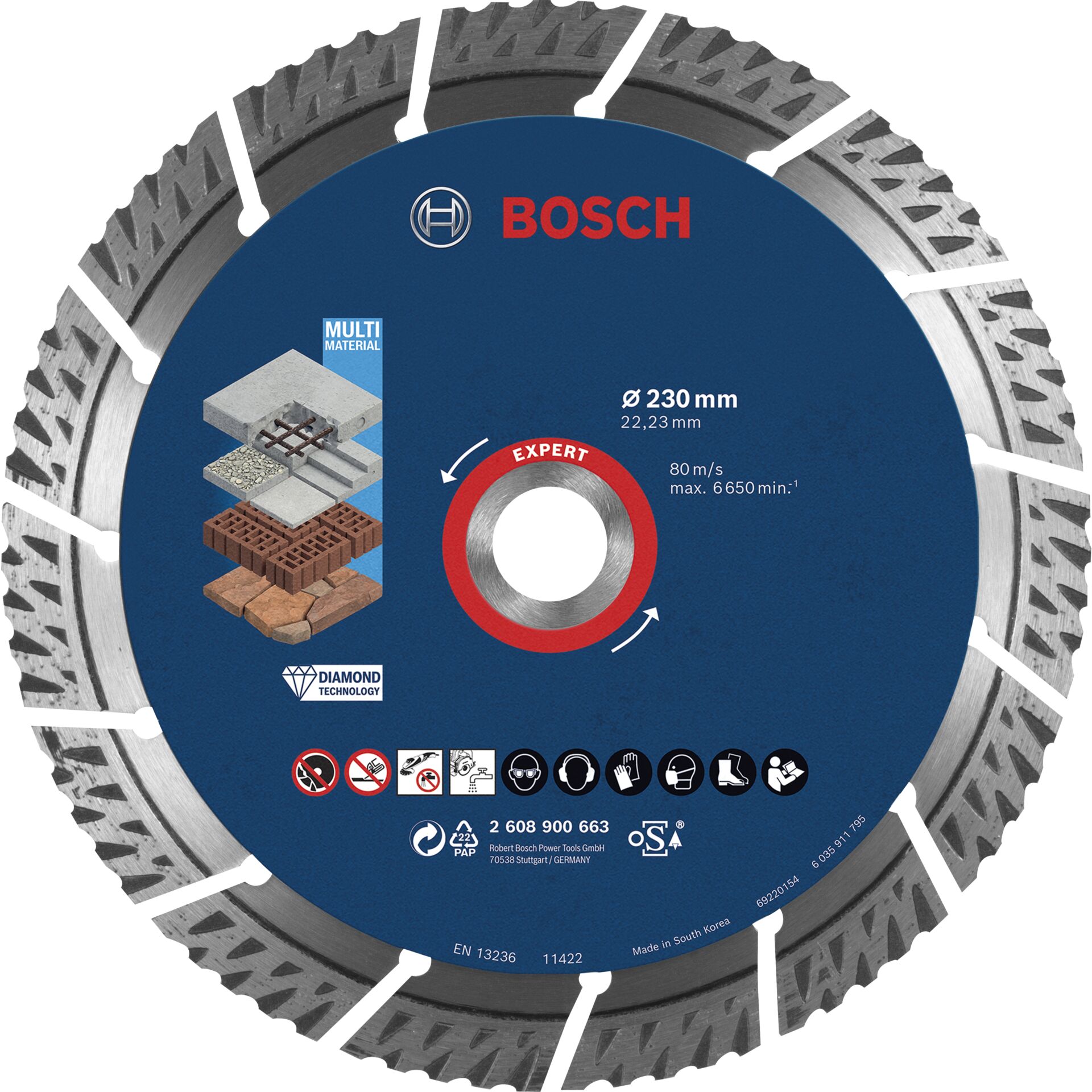 Bosch 2608900663 Kreissägeblatt 23 cm 1 Stück(e)