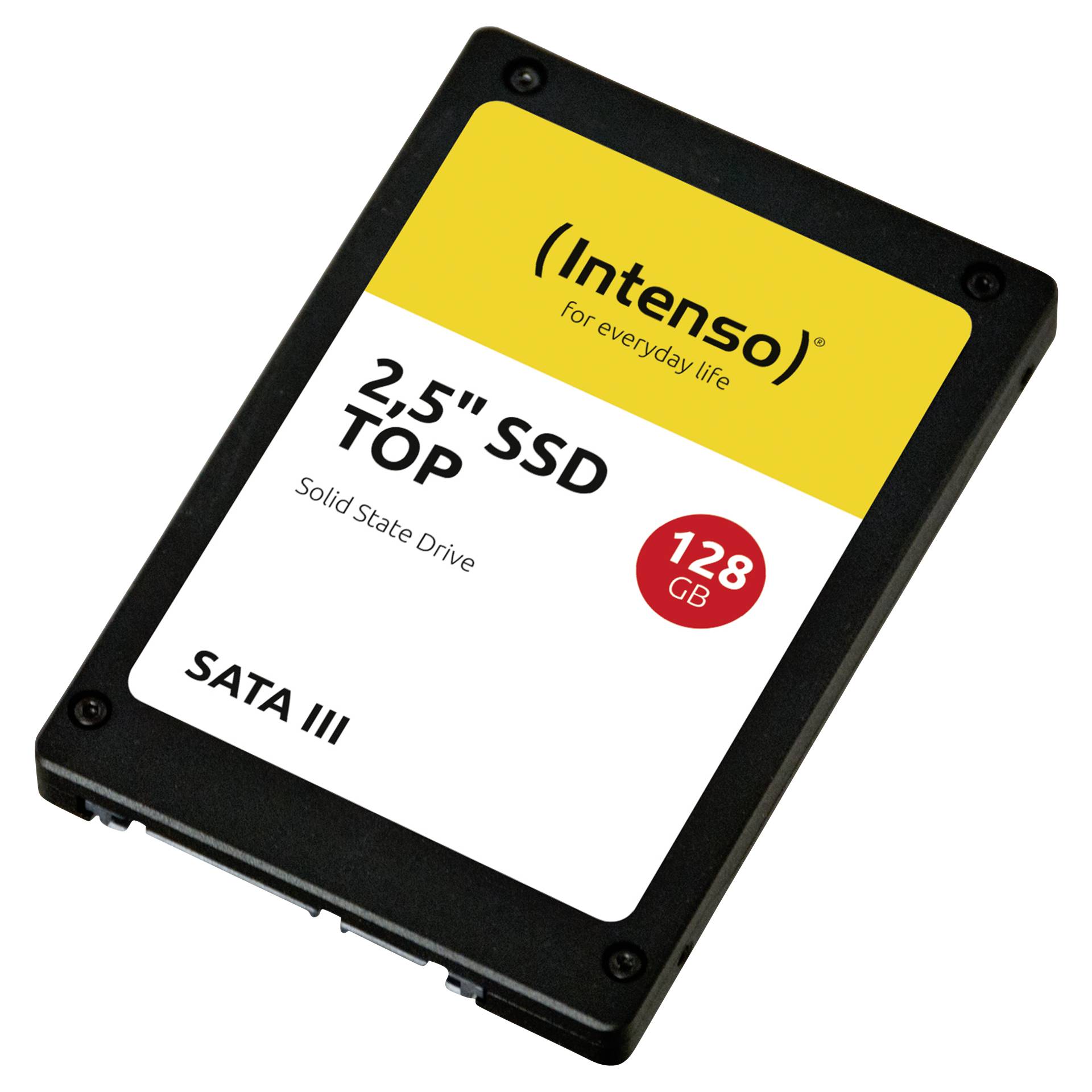 128 GB SSD Intenso Top III SATA 6Gb/s 2.5 Zoll lesen: 520MB/s, schreiben: 500MB/s