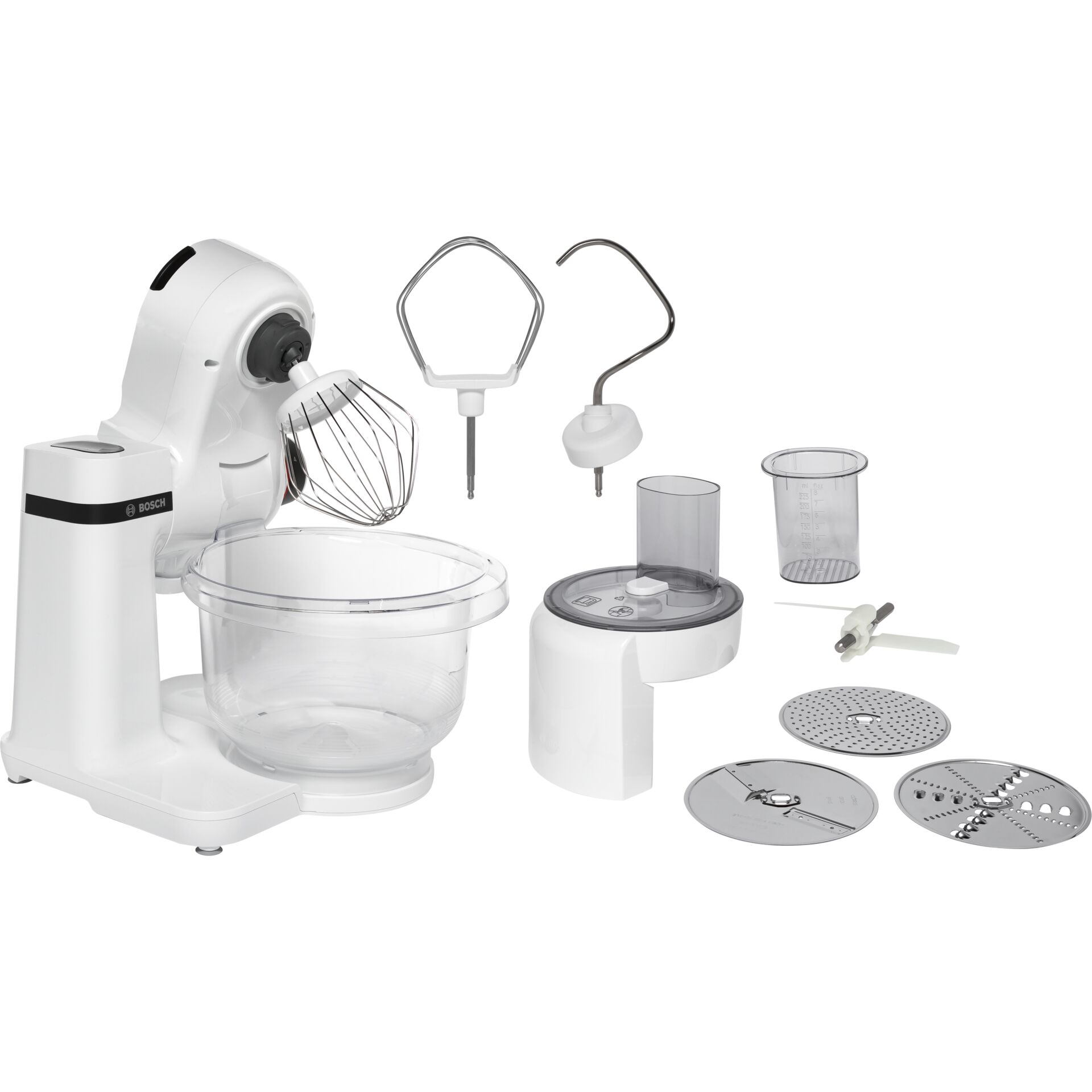 Bosch Serie 2 MUMS2TW01 Küchenmaschine 700 W 3,8 l Schwarz, Weiß