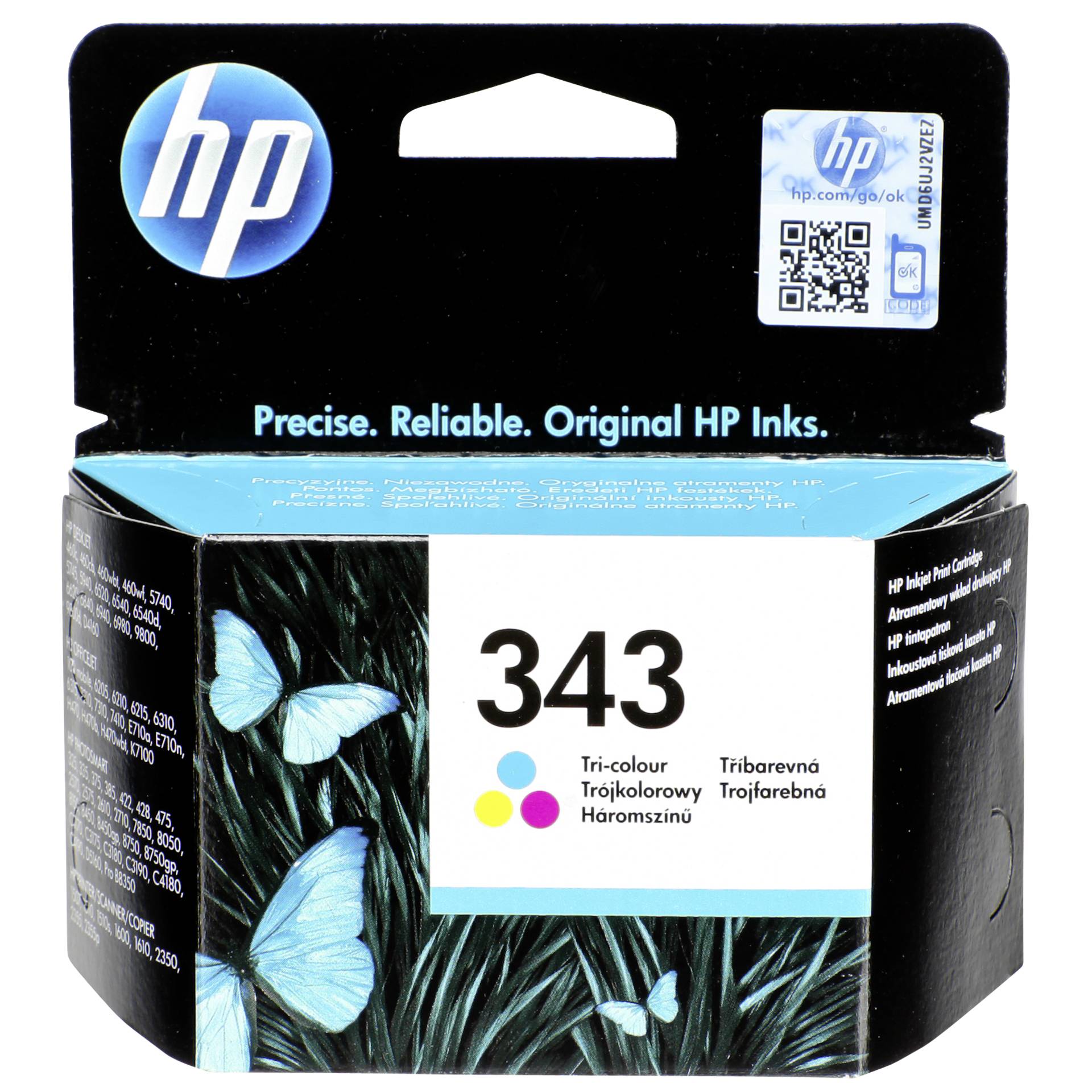 HP Tinte Nr 343  farbig   C8766EE Cyan/ Magenta/ Gelb 