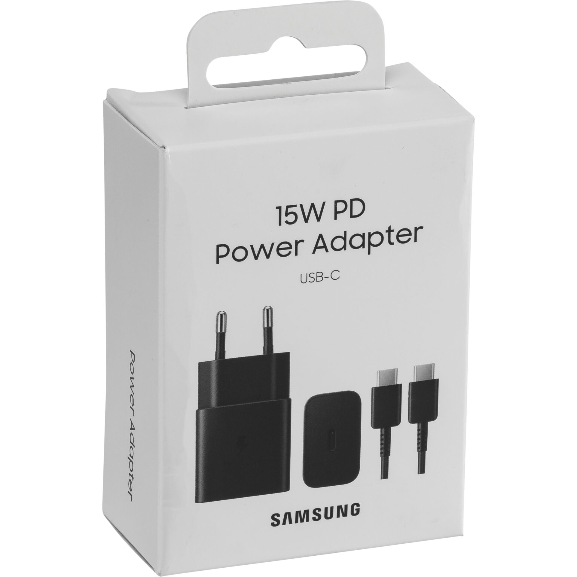 Samsung Power Adapter schwarz inkl. USB-C-Kabel, USB-PD (15W Schnellladefunktion)
