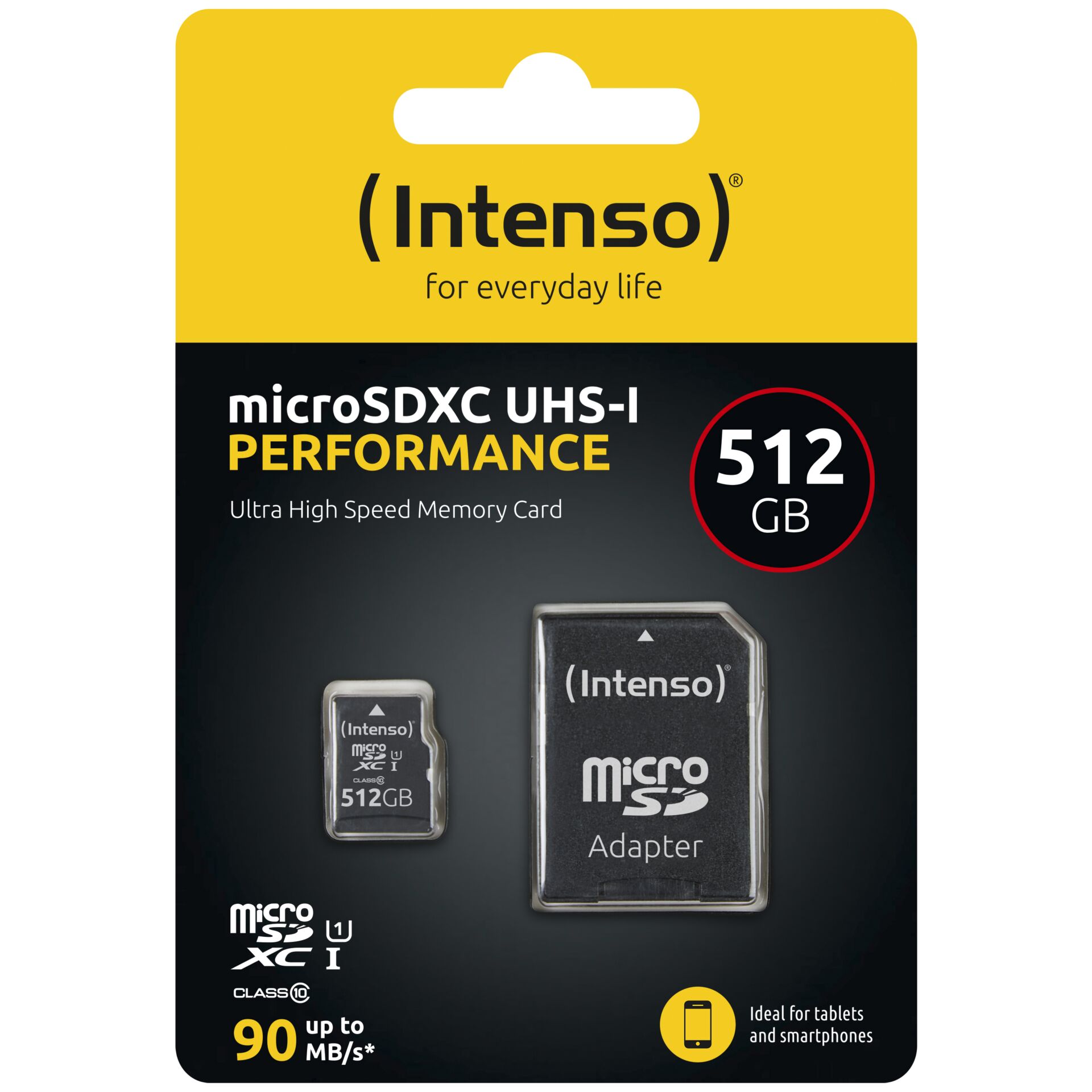 Intenso microSD 512GB UHS-I Perf CL10 Performance Klasse 10