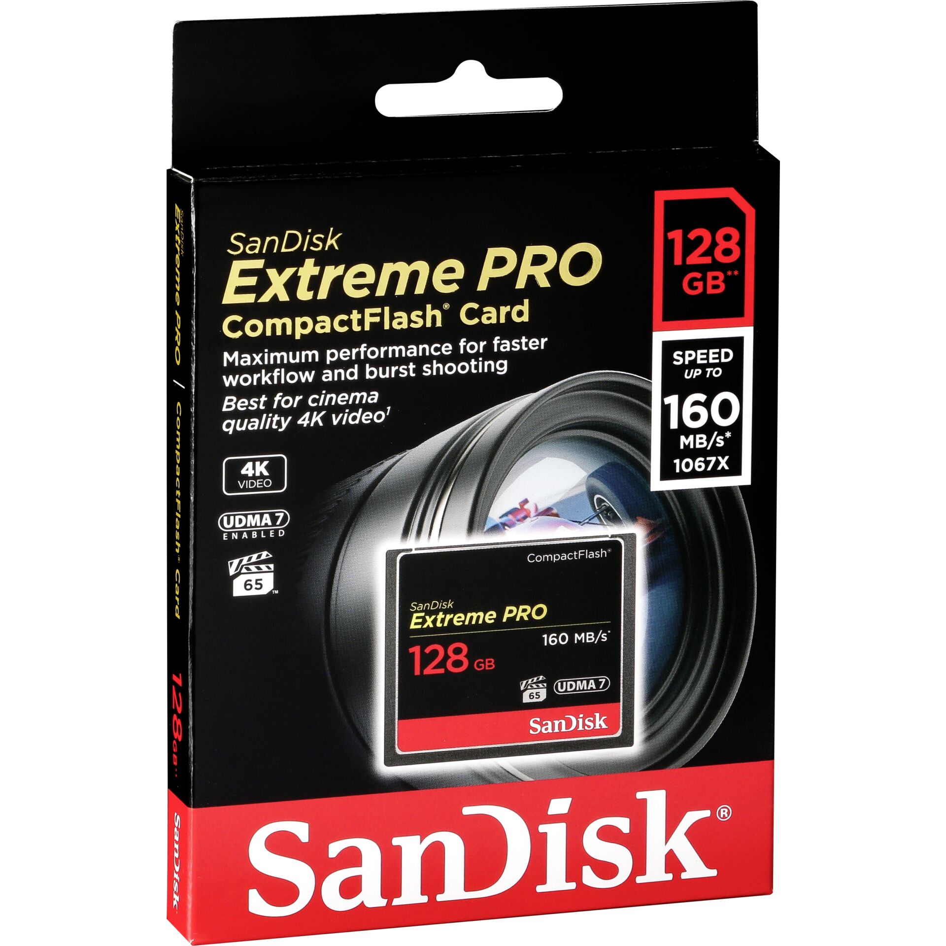 CompactFlash 128GB SanDisk Extreme Pro, 160MB/s 