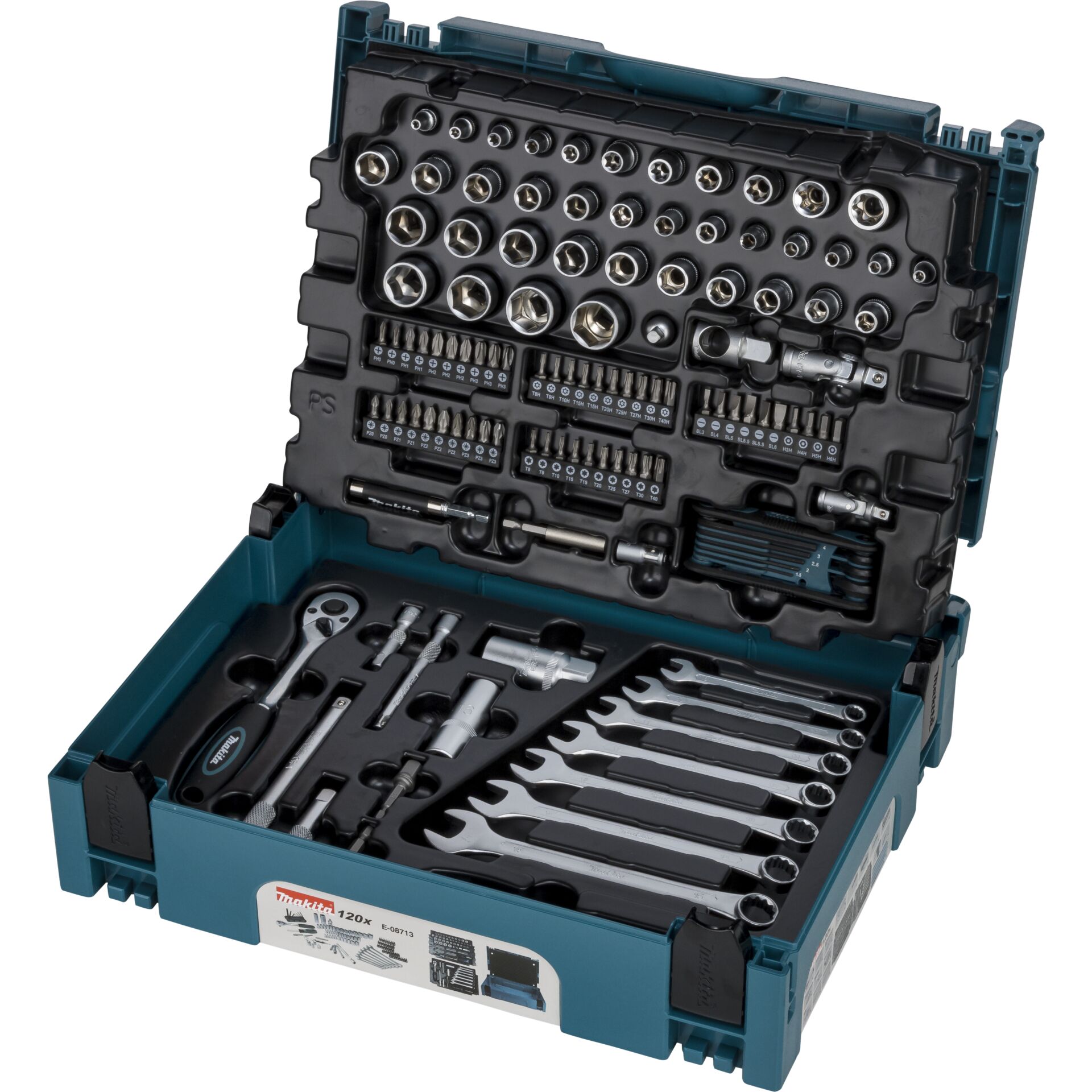 Makita E-08713 Werkzeug-Set 120-tlg. MAKPAC