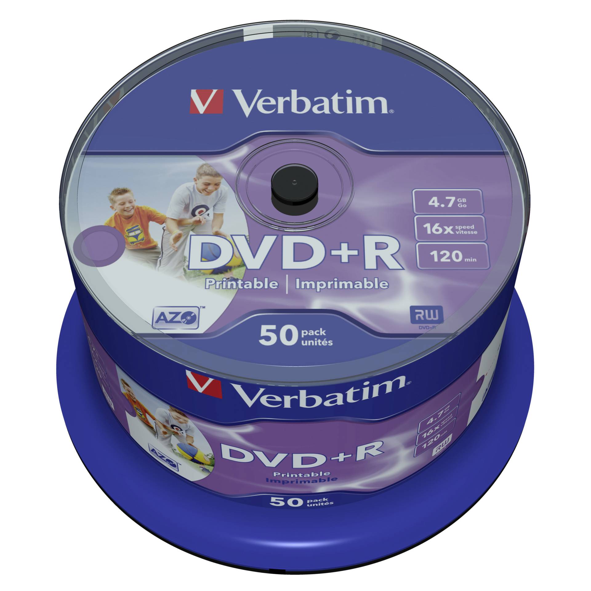 VERBATIM DVD+R AZO 16x 50er Spindel 4.7GB DVD-Rohlinge 