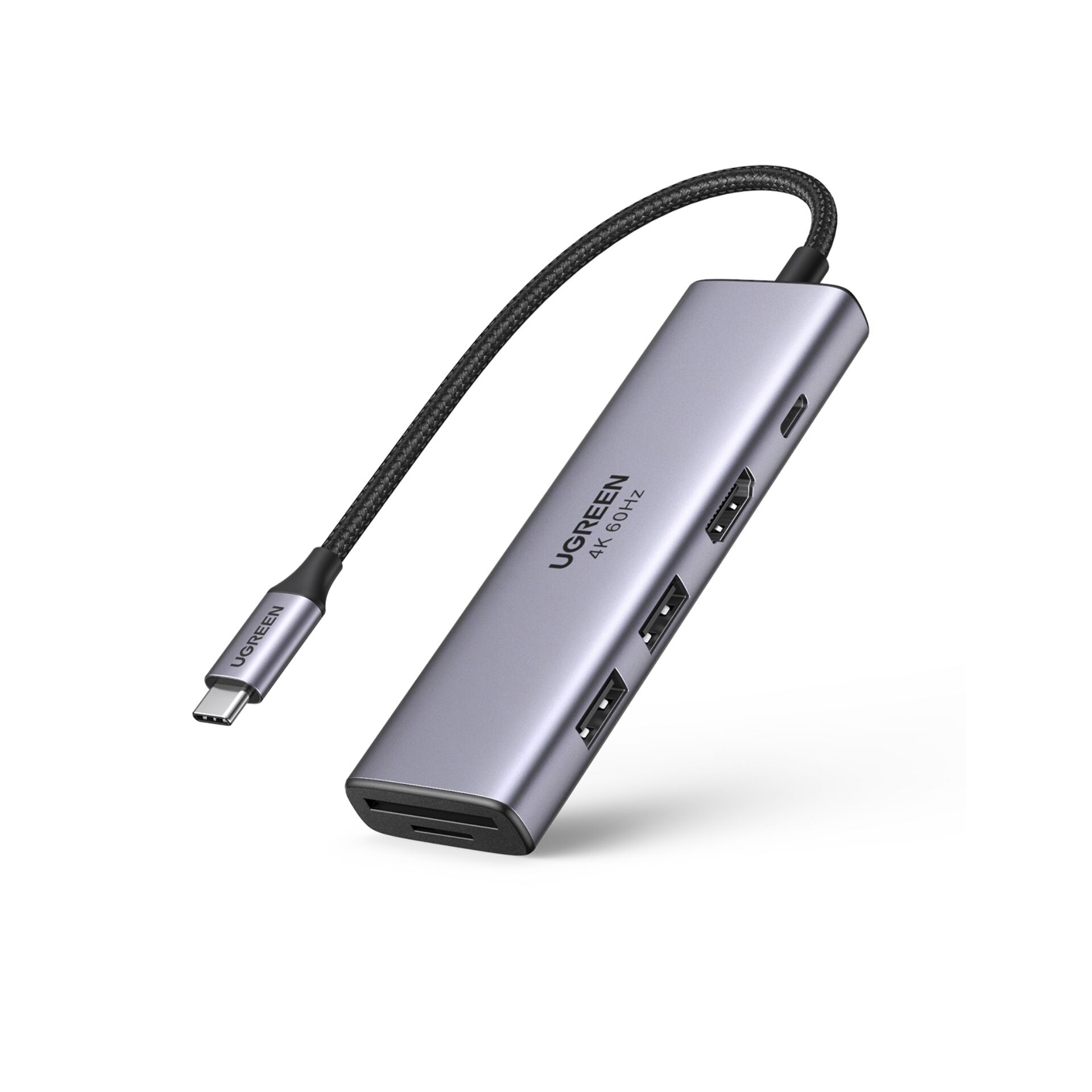 Ugreen 6-in-1 USB-C Hub USB Typ-C Silber