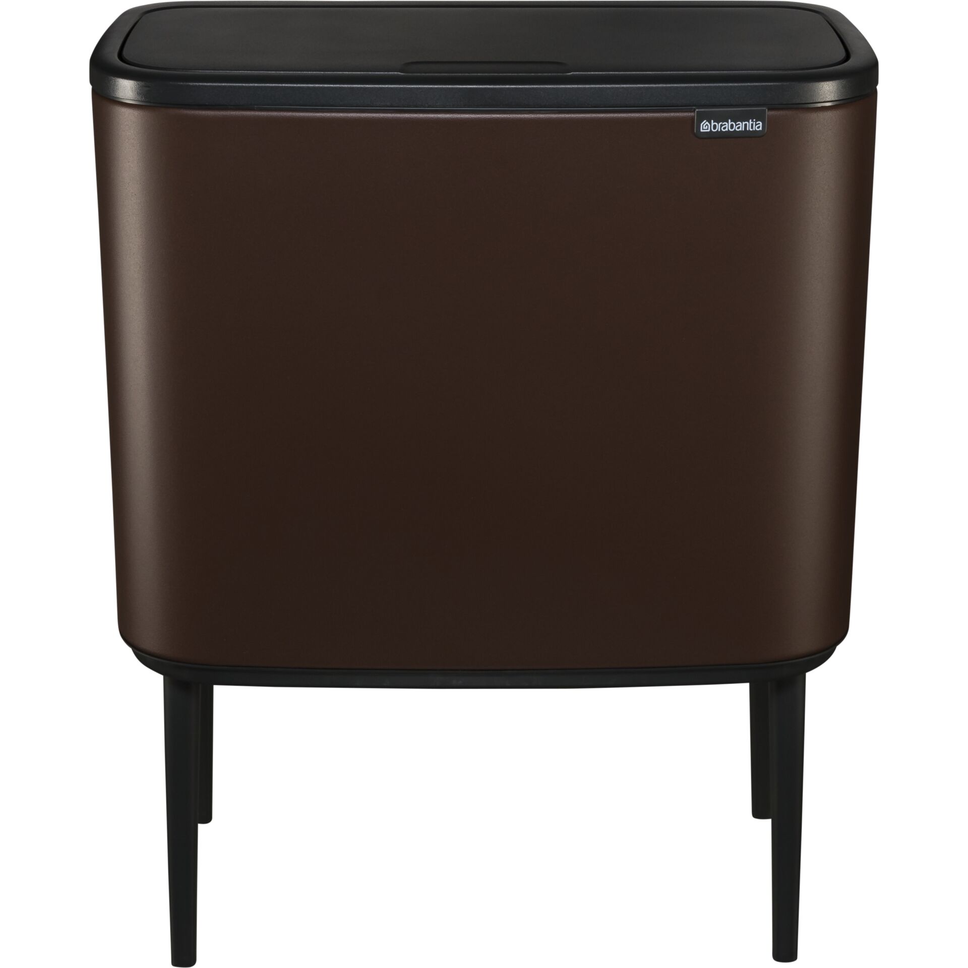 Brabantia Mülleimer Bo Touch Bin 11 + 23 L, Mineral Cosy Brown