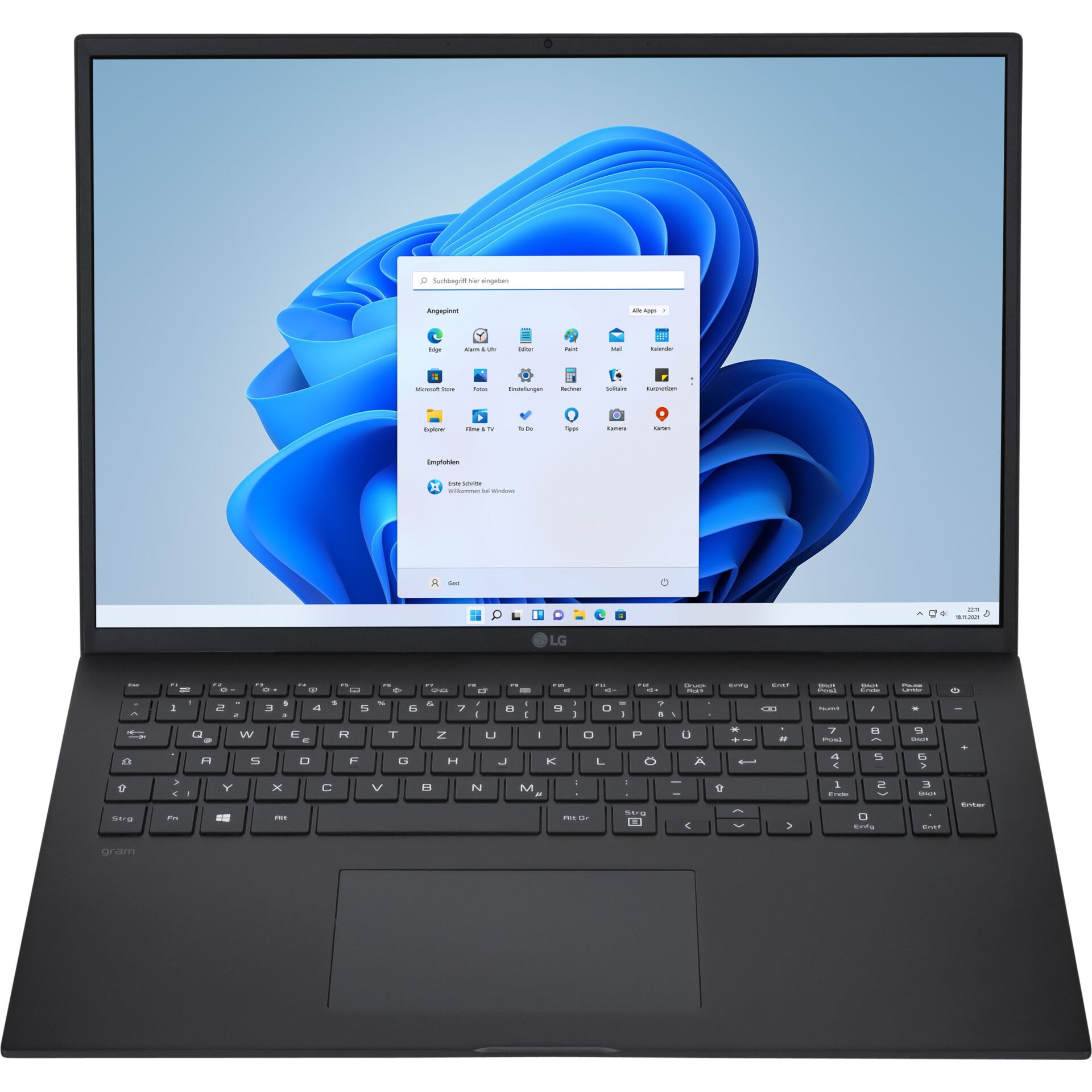 LG gram 17 Business Edition (2022) 16:10 schwarz Notebook, 17 Zoll, i7-1260P, 4C+8c/16T, 16GB RAM, 1TB SSD