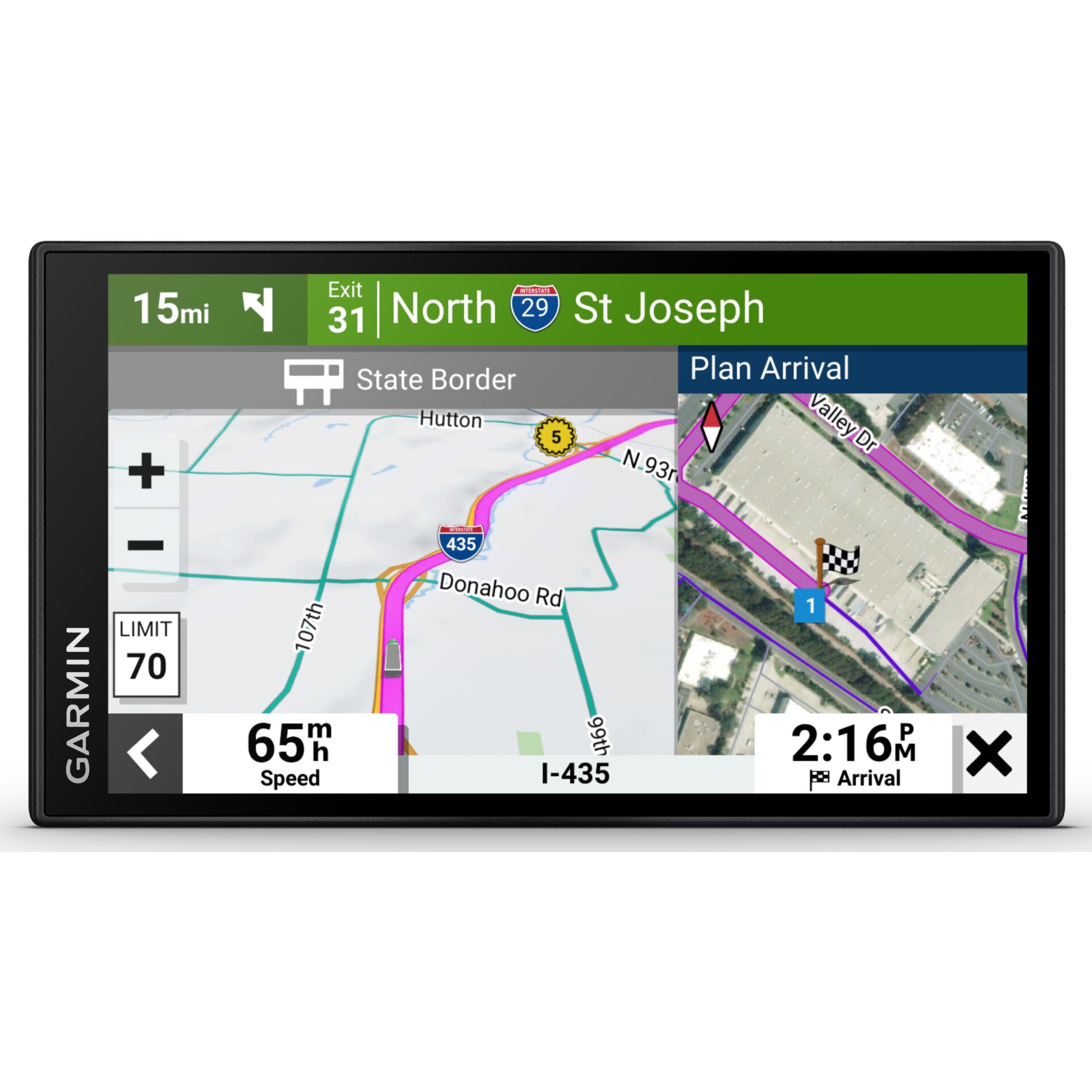 Garmin DEZL LGV610 MT-D EU Navigationssystem Fixed 15,2 cm (6) TFT Touchscreen 176 g Schwarz