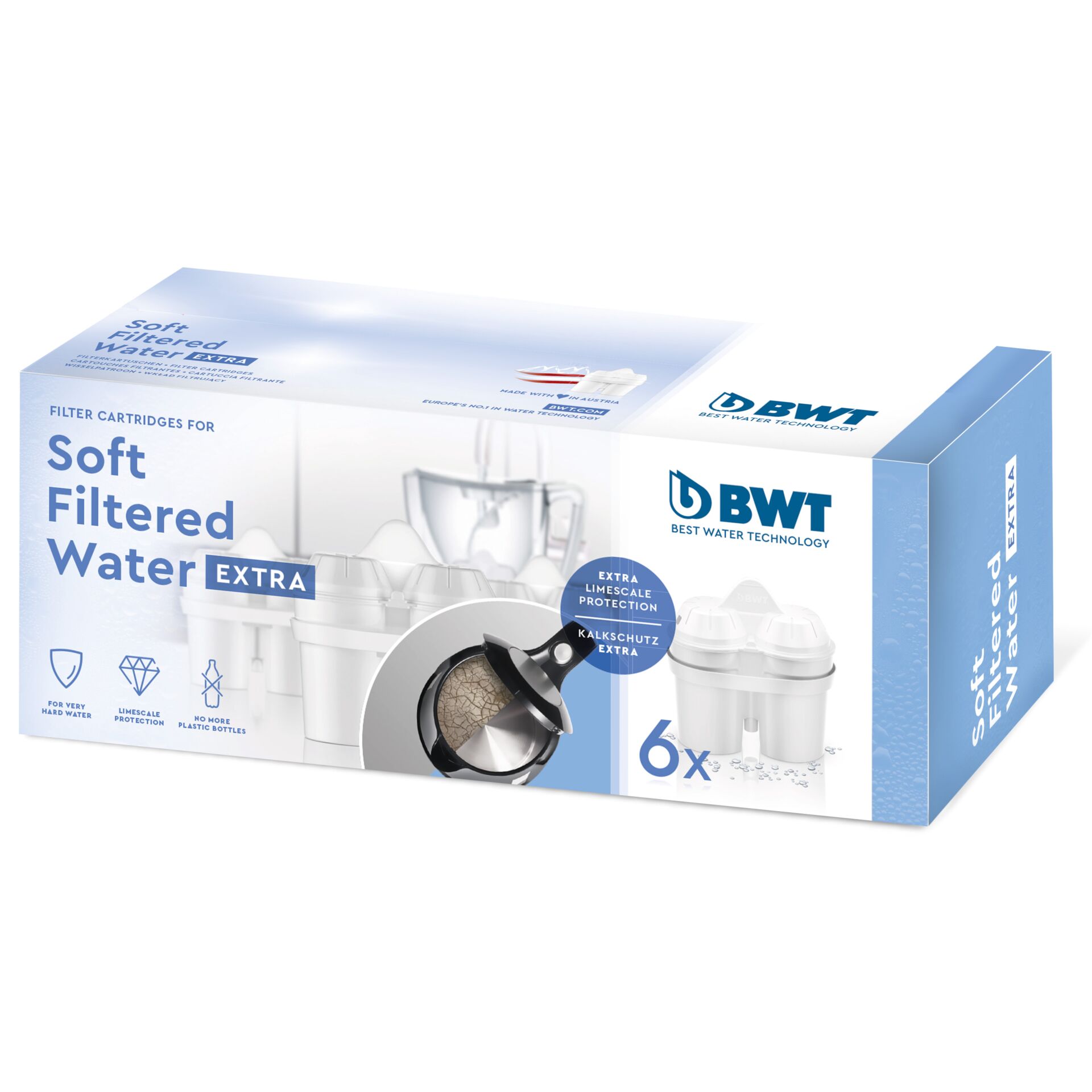 BWT 814560 6er Pack Soft Filtered Water EXTRA