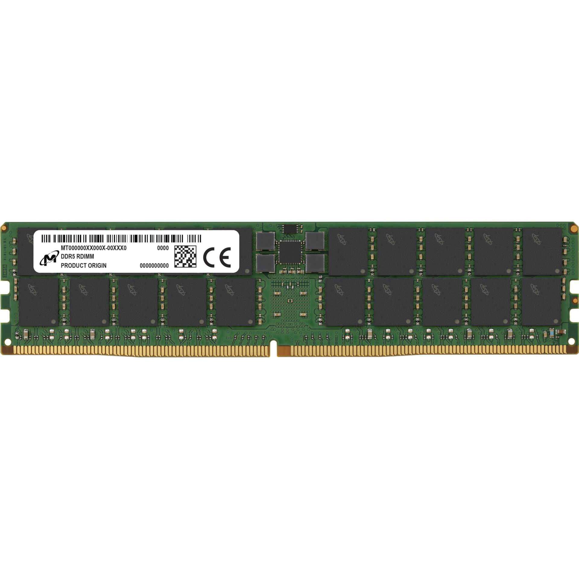 Micron DDR5 RDIMM 64GB 2Rx4 4800 CL40 PC5-38400 1.1V ECC