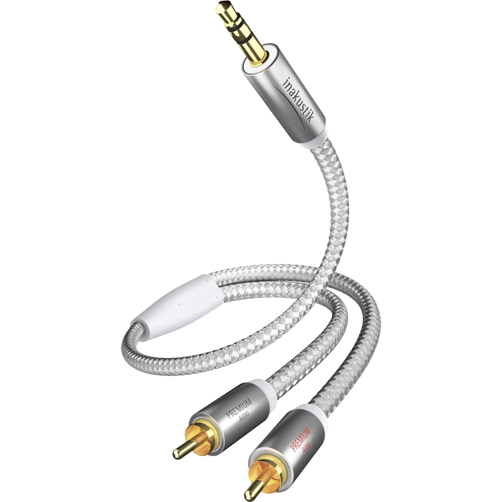 in-akustik Premium Audio Kabel 3,5 mm Klinke - Cinch 5,0 m