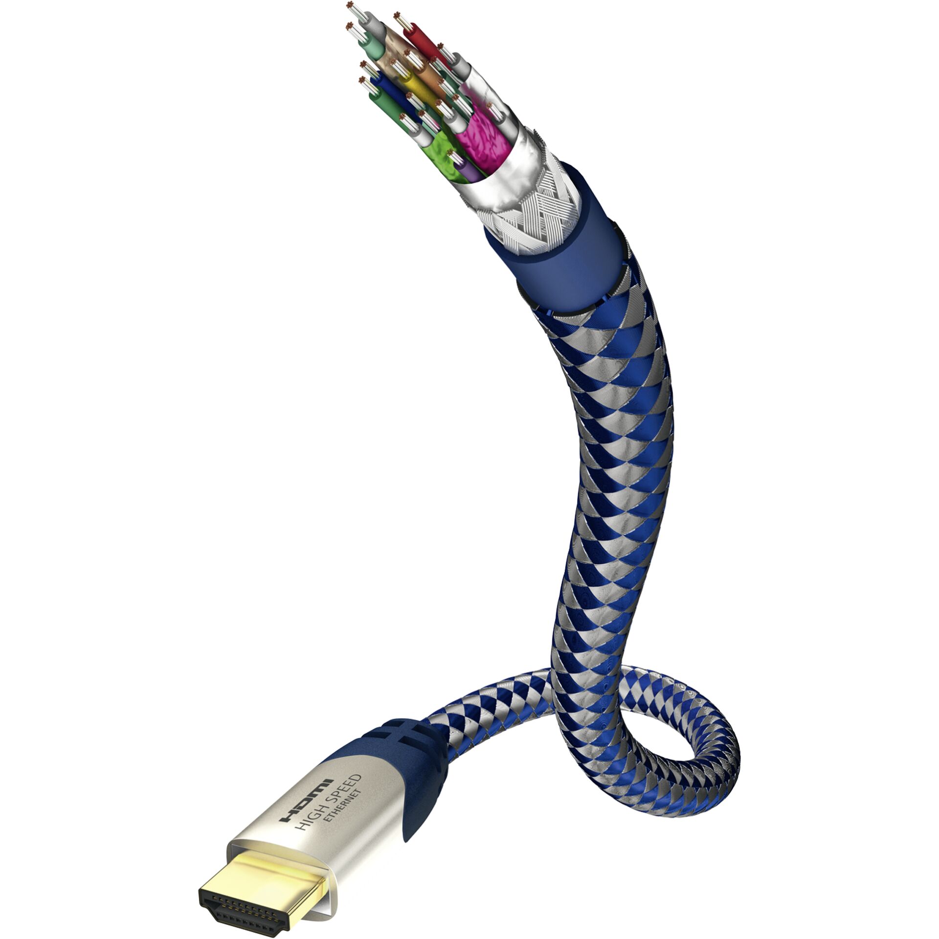 in-akustik Premium HDMI Kabel m. Ethernet 0,75 m