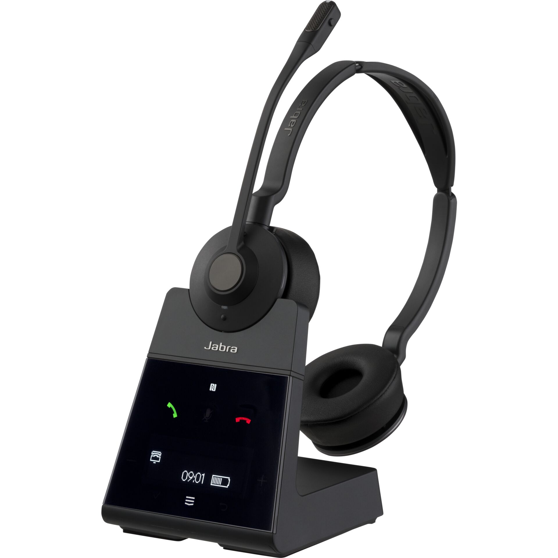 Jabra Engage 75 Stereo (DE) Stereo-Headset mit Busylight unterstützt: DECT, NFC, Bluetooth 5.0, Multipoint
