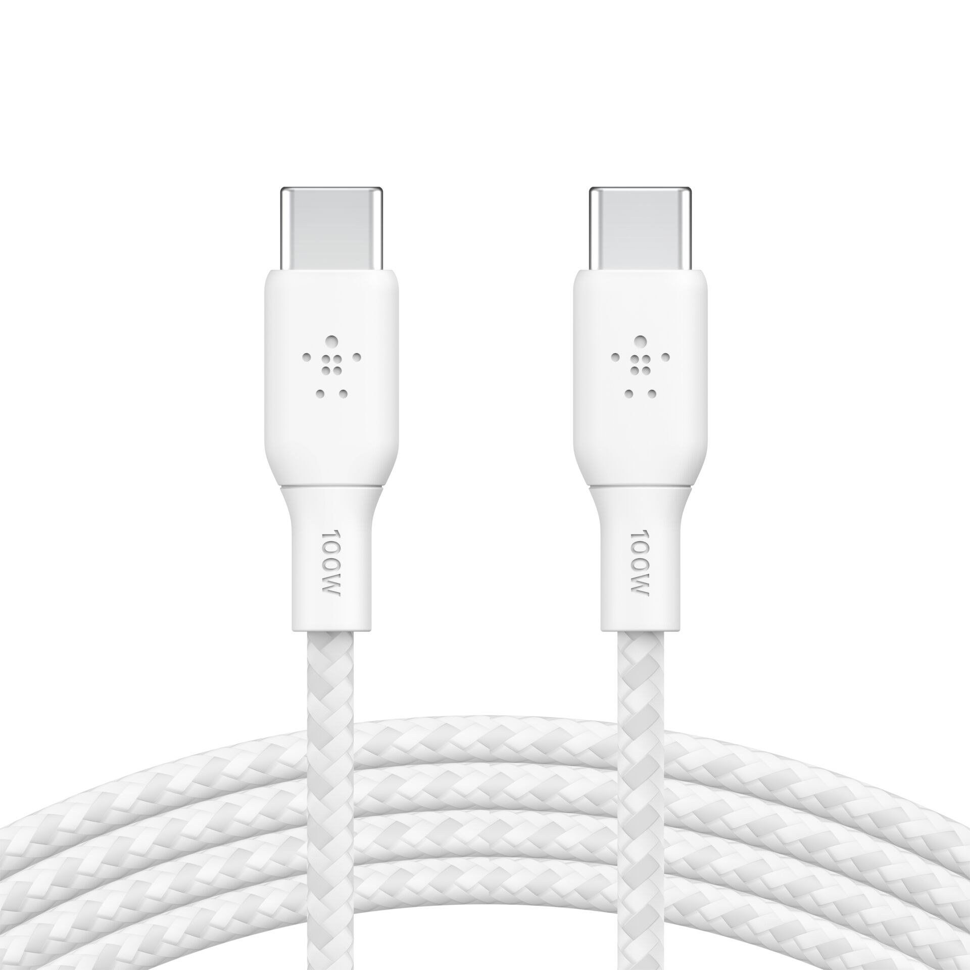 2m Belkin BoostCharge USB-C/USB-C 100W Kabel, weiß 