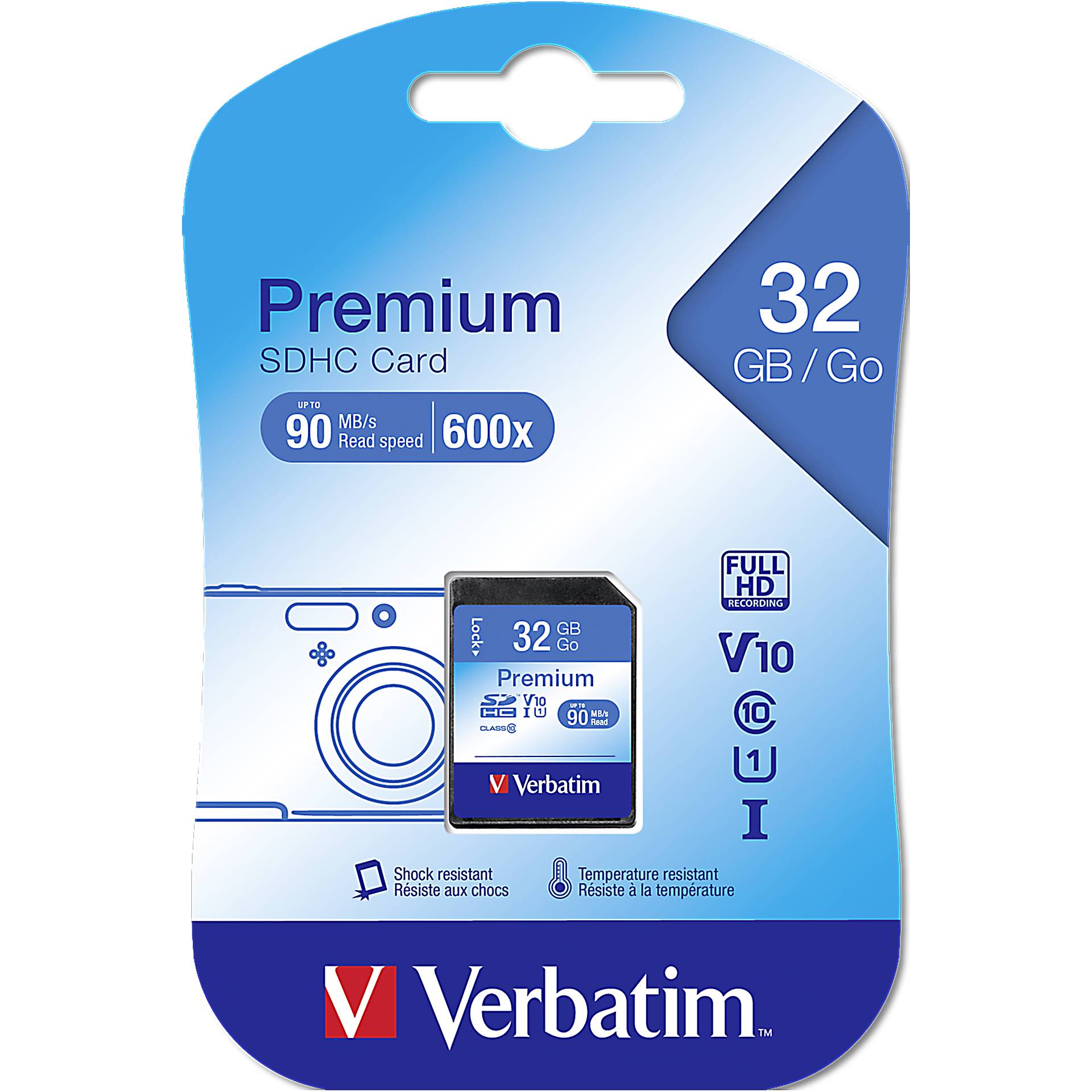 32GB Verbatim Premium Class10 SDHC Speicherkarte 