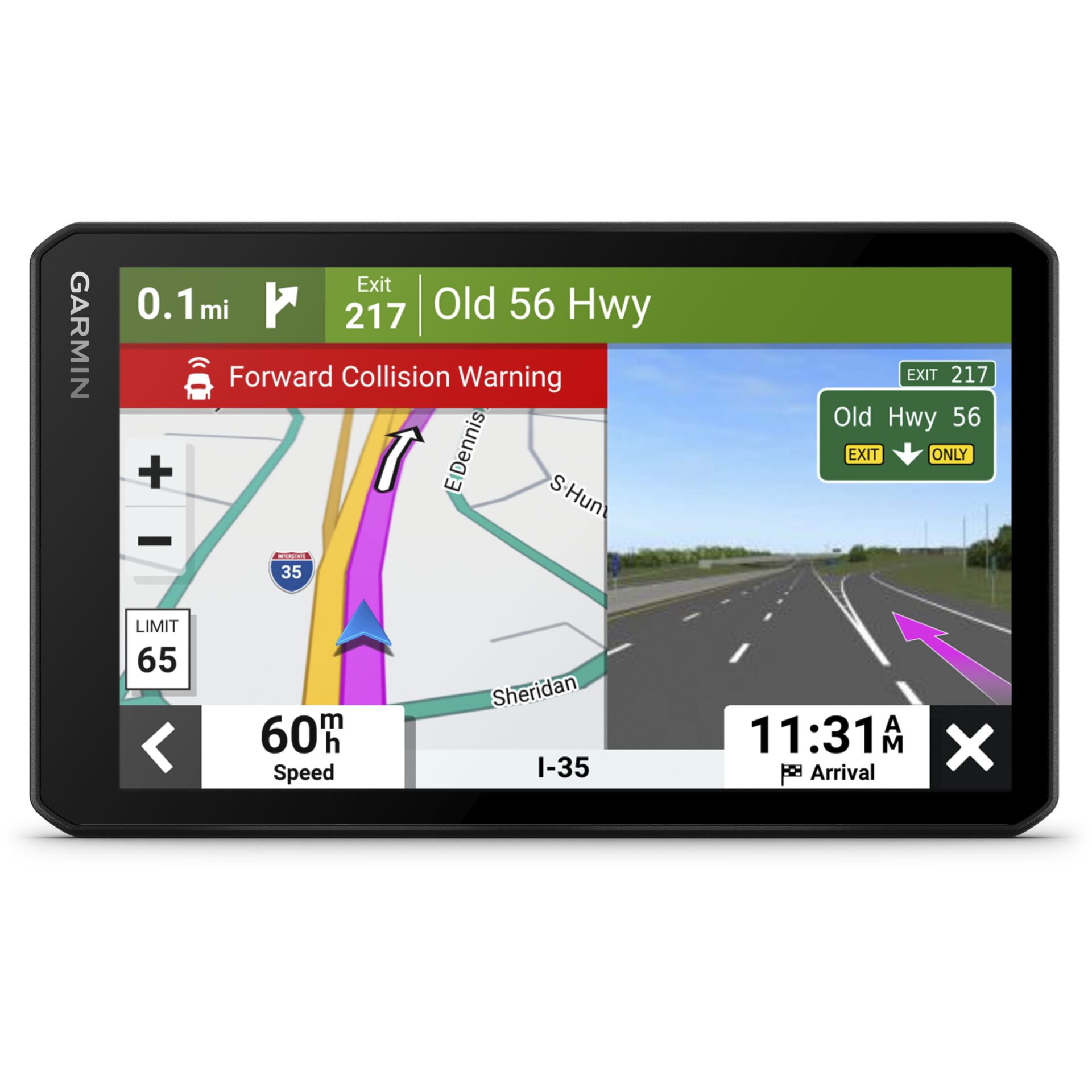 Garmin DriveCam 76 Navigationssystem Tragbar / Fixiert 17,6 cm (6.95) TFT Touchscreen 271 g Schwarz