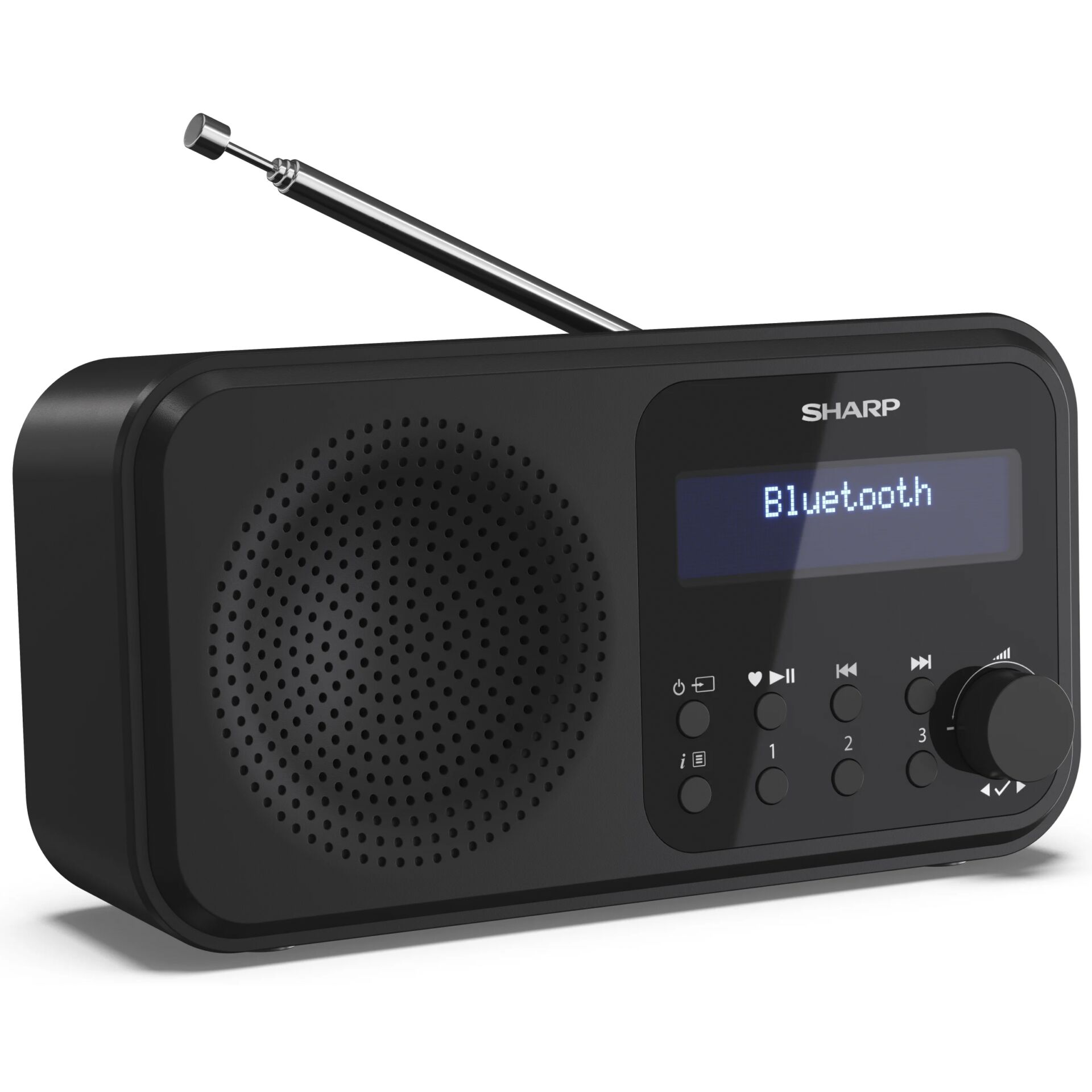 Sharp DR-P420 Midnight Black, Digitalradio, UKW, DAB, DAB+, Bluetooth 5.0