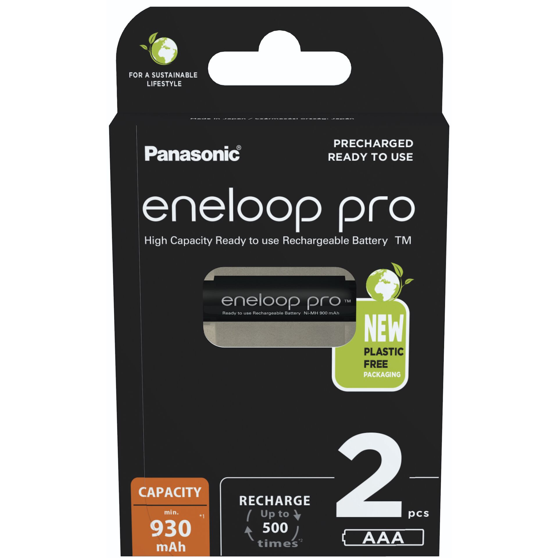 Panasonic eneloop pro (Gen 3) Micro AAA NiMH 930mAh, 2er-Pack