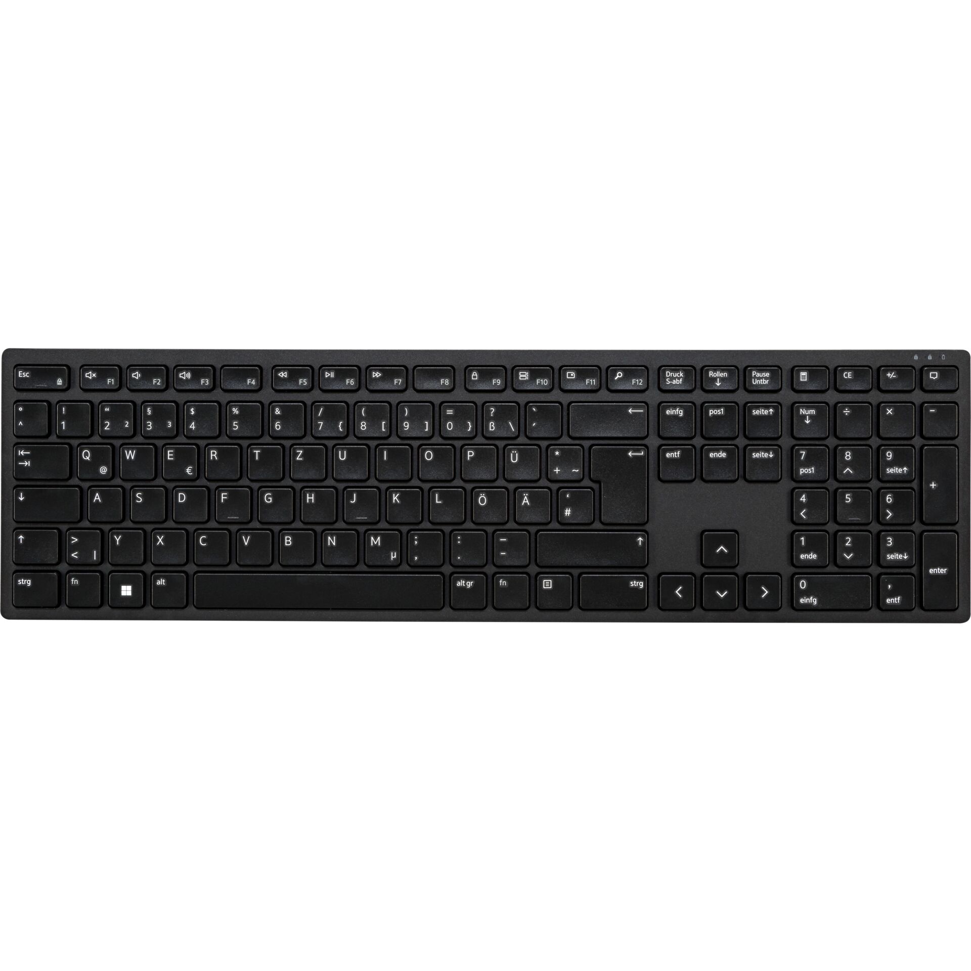 Dell KB500 Wireless Keyboard schwarz, Layout: DE, Rubber Dome, Tastatur