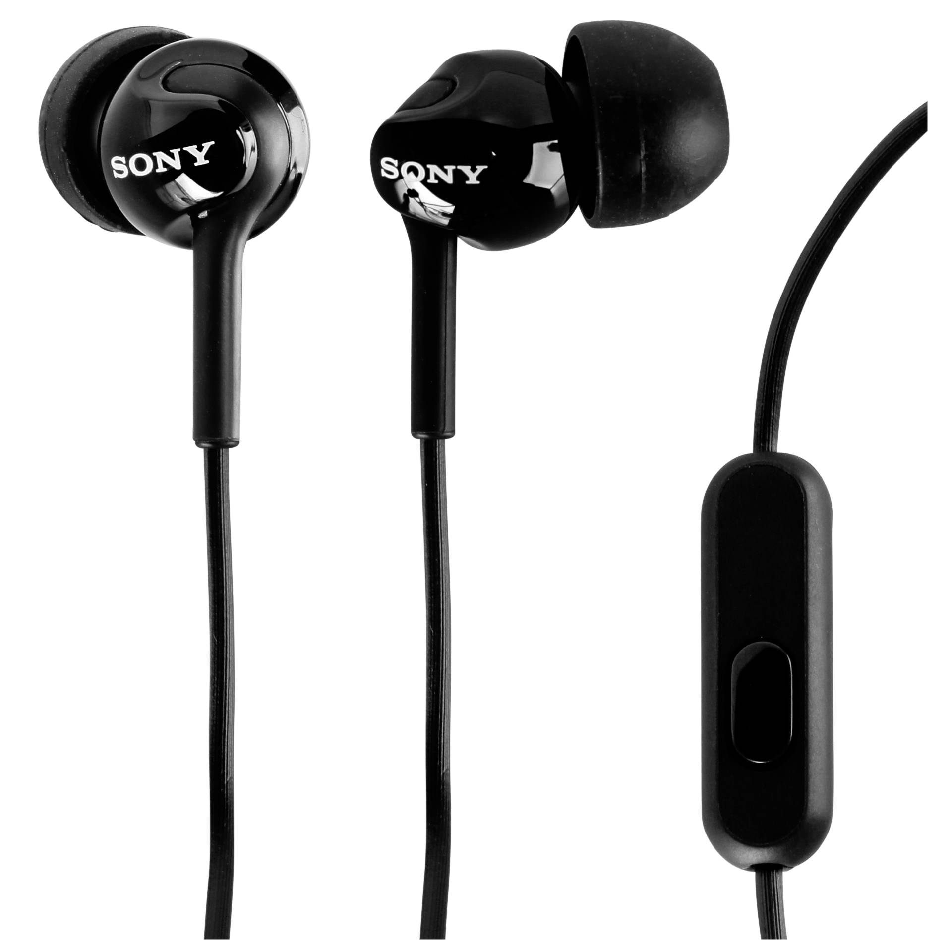 Sony MDR-EX110AP schwarz, Ohrhörer In-Ear, Klinke, USB-A 2.0