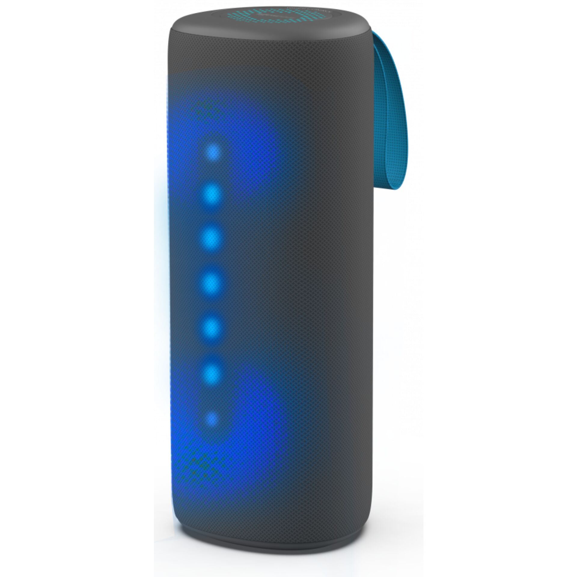 Boompods Rhythm 24 blau/grau Bluetooth-Lautsprecher, 24W Peak, wasserfest (IPX5), Stereo-Pairing