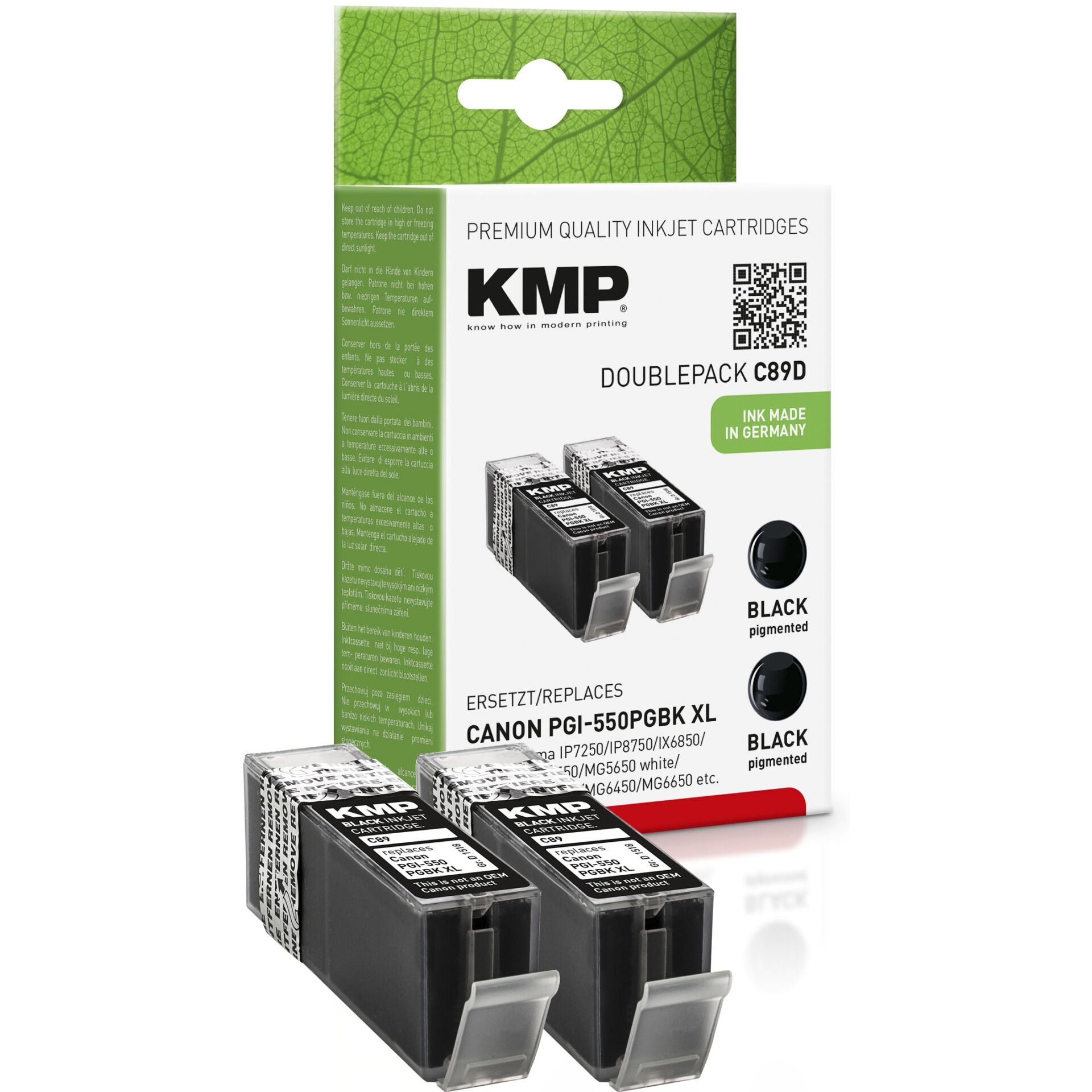 KMP C89D kompatibel zu Canon PGI-550PGBK XL 
