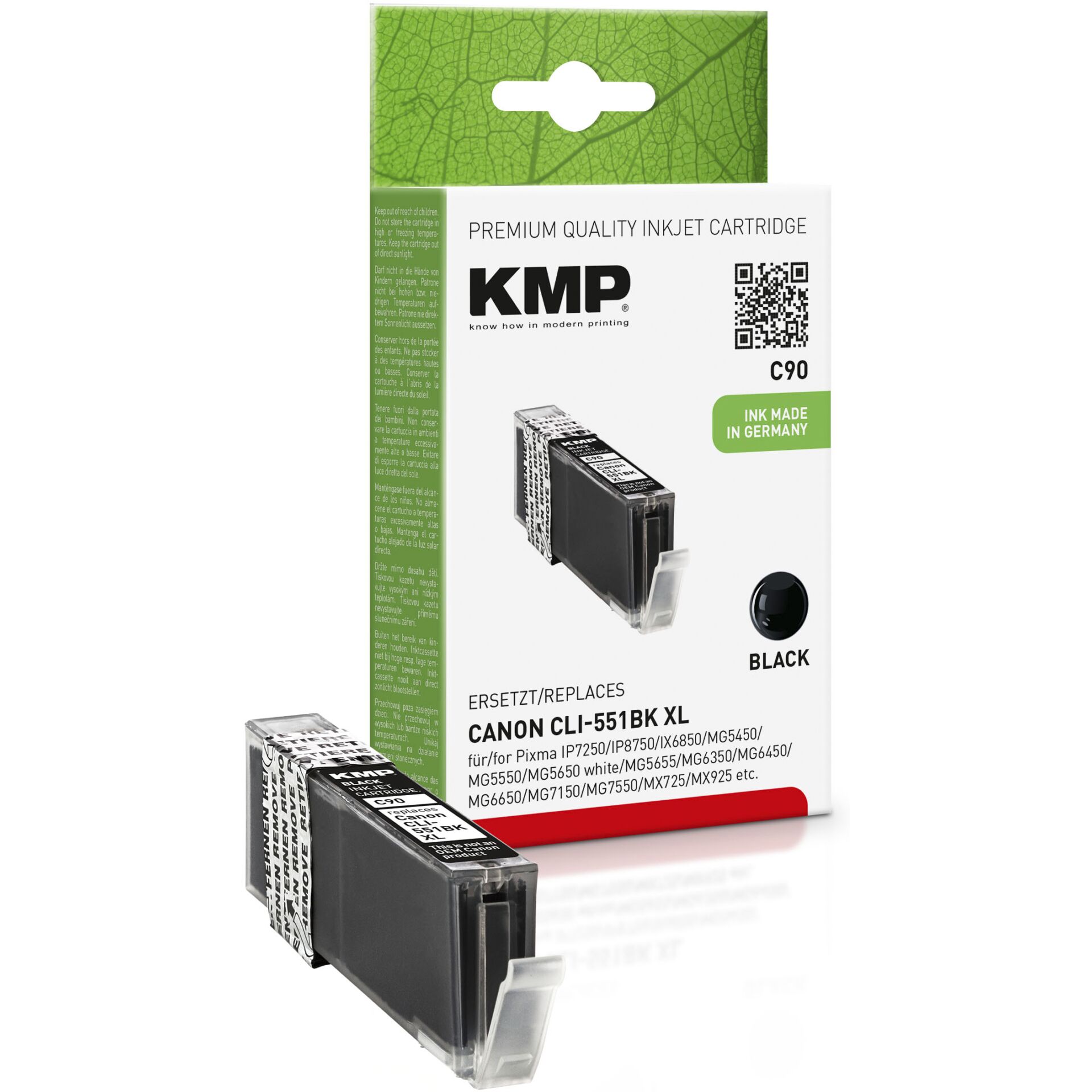 KMP C90 1 Stück, Schwarz 