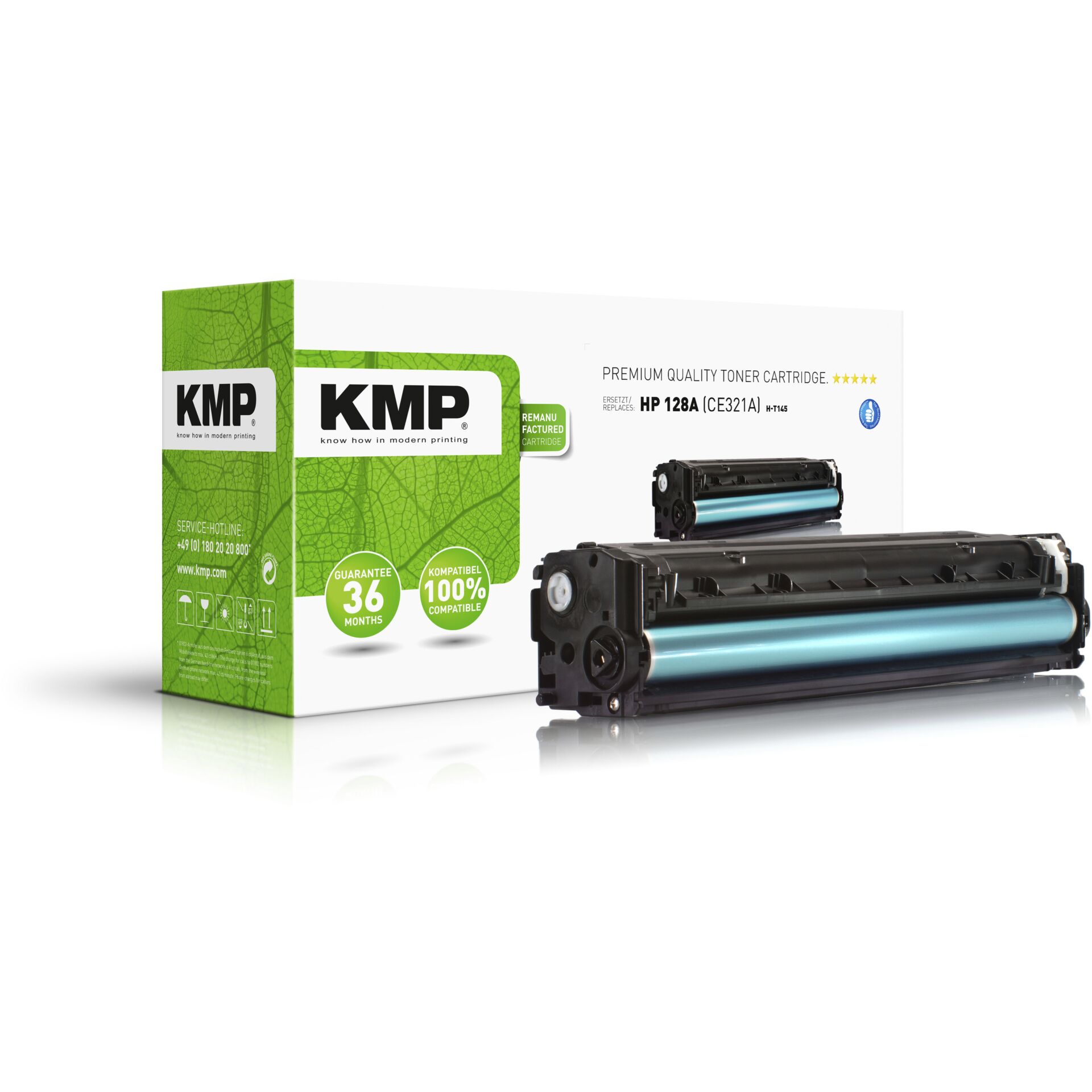 KMP H-T145 Toner cyan kompatibel mit HP CE 321 A