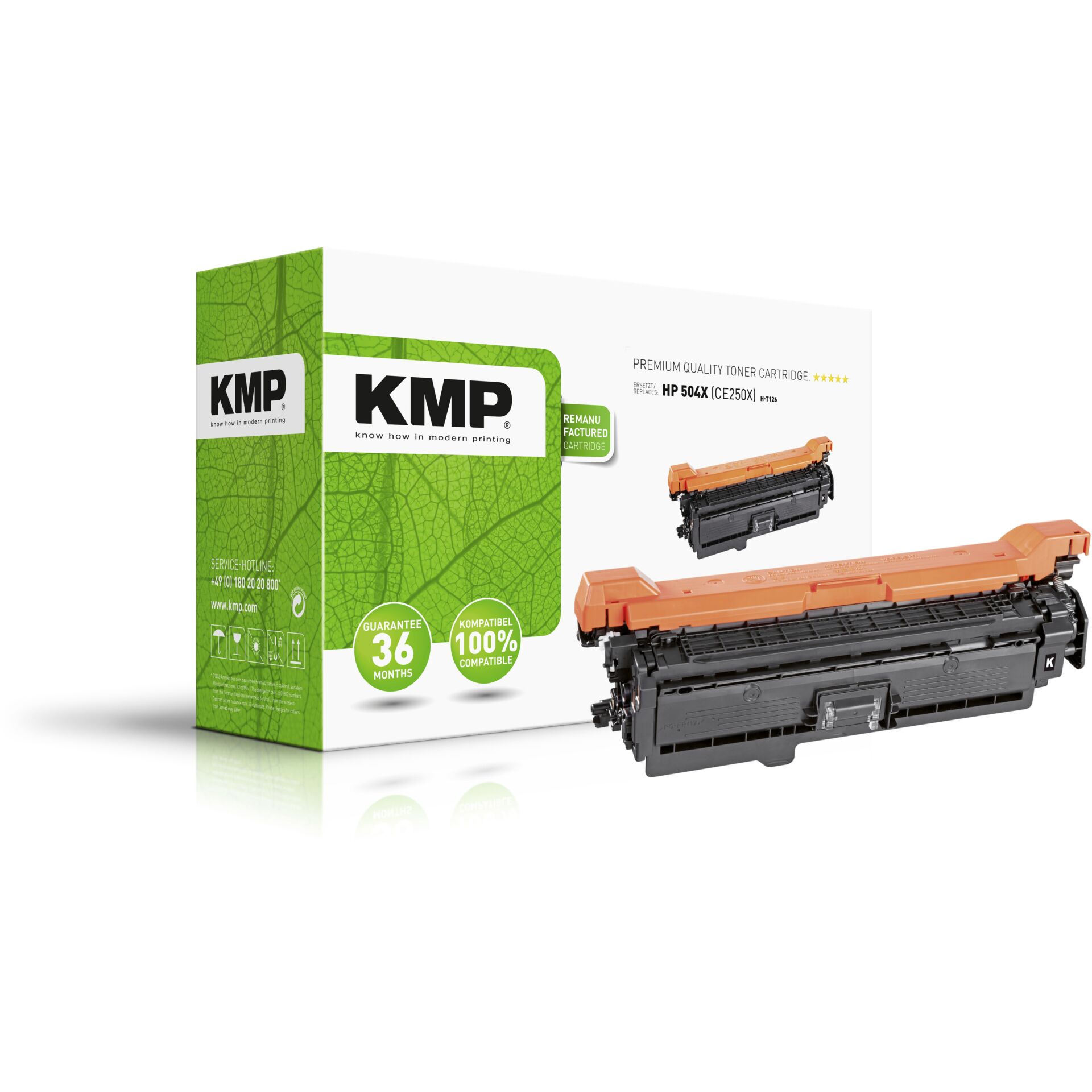 KMP H-T126 Toner schwarz kompatibel mit HP CE 250 X