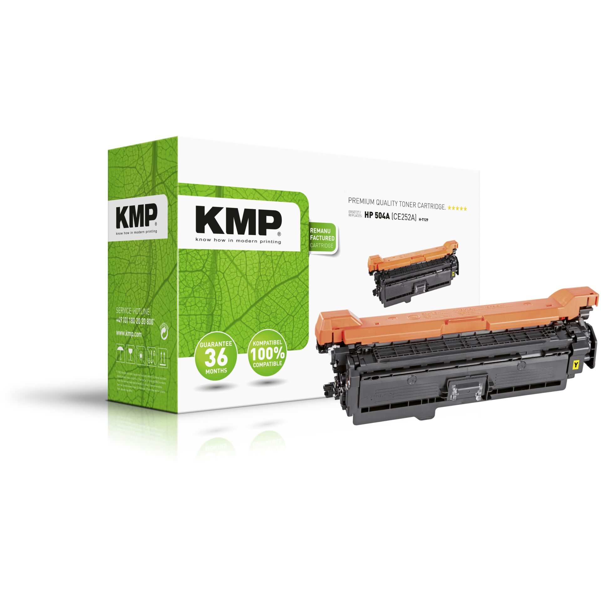 KMP H-T129 Toner yellow kompatibel mit HP CE 252 A