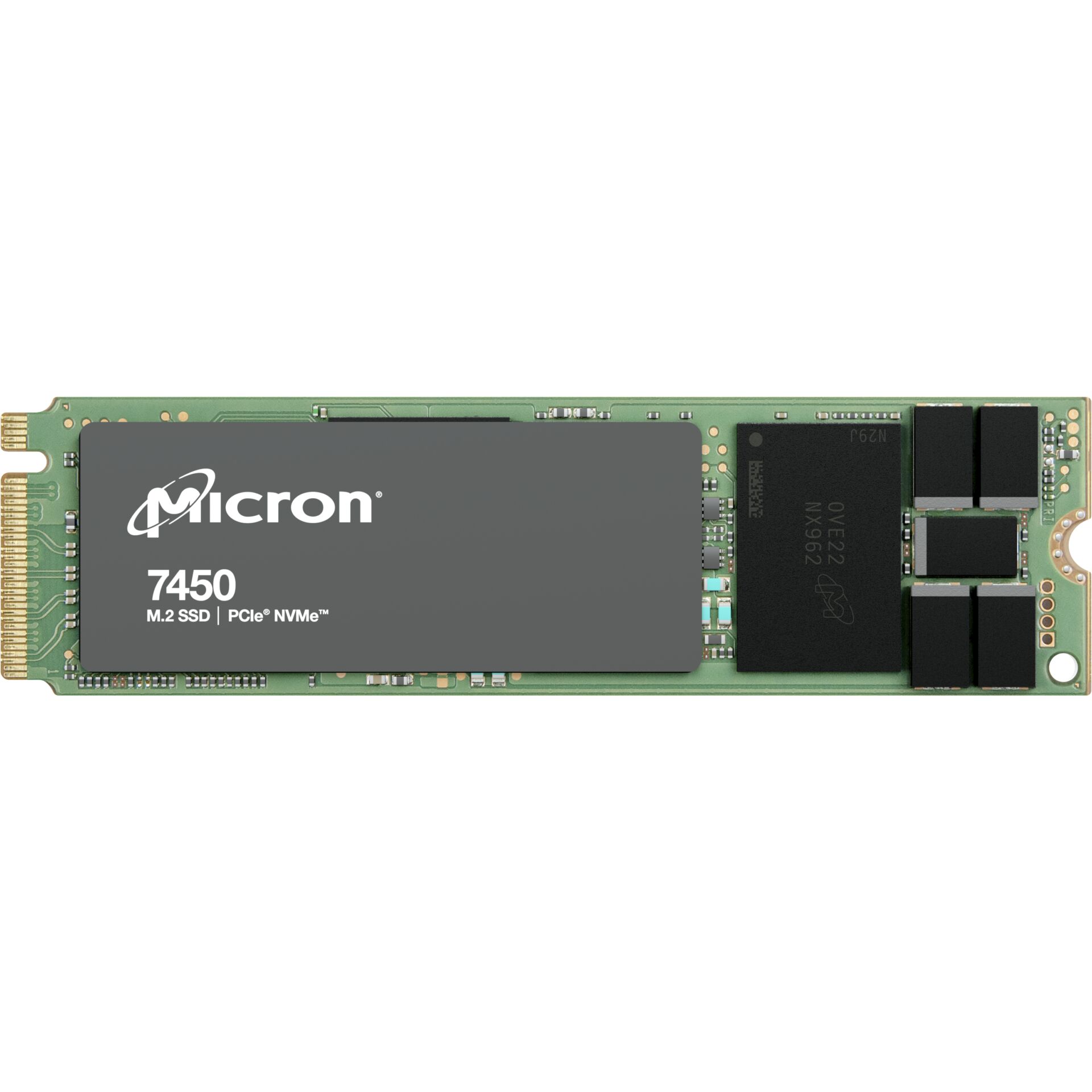 480 GB SSD Micron 7450 PRO - 1DWPD Read Intensive, M.2/M-Key (PCIe 4.0 x4), lesen: 5000MB/s, schreiben: 700MB/s