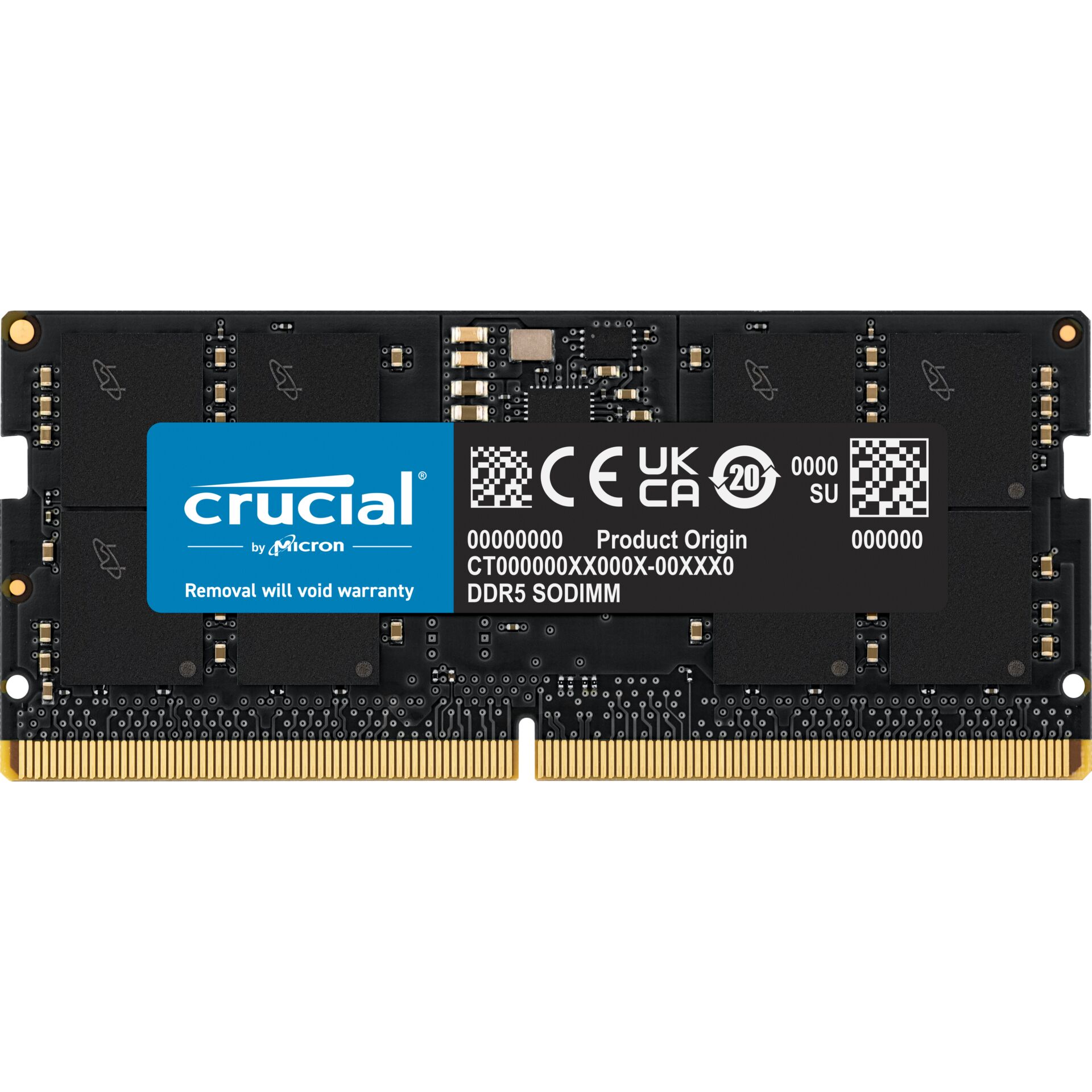 DDR5RAM 16GB DDR5-5600 Crucial SO-DIMM on-die ECC, CL46-45-45