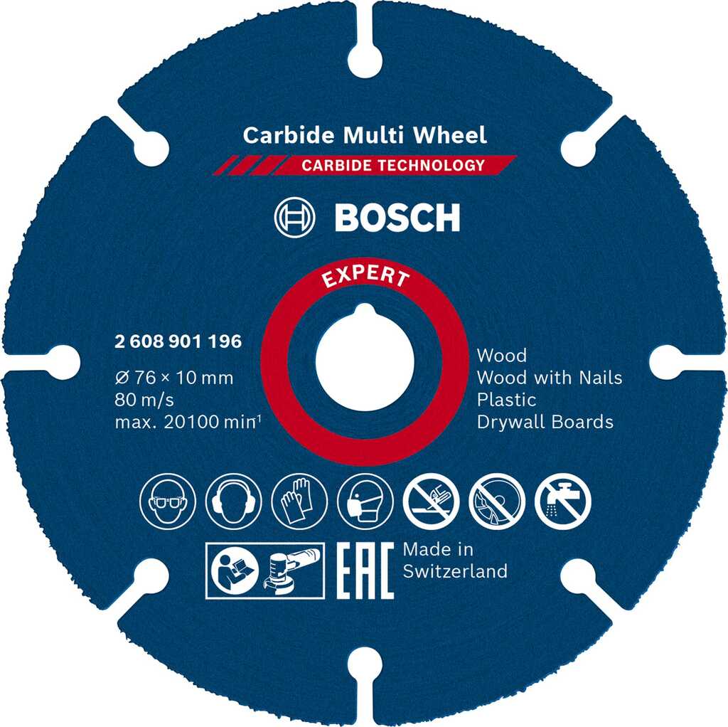 Bosch  Carbide Multiwheel 76x10 EXPERT