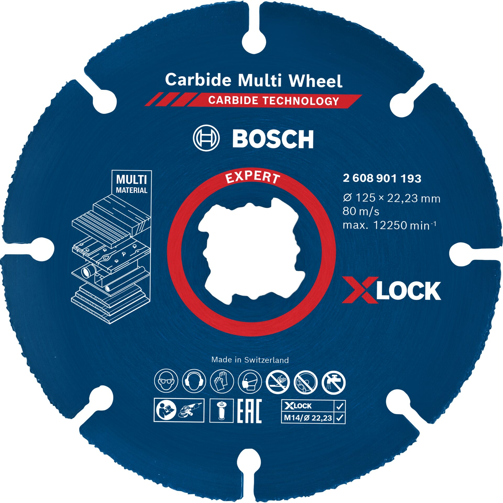 Bosch  X-LOCK CMW 125x22.23mm EXPERT
