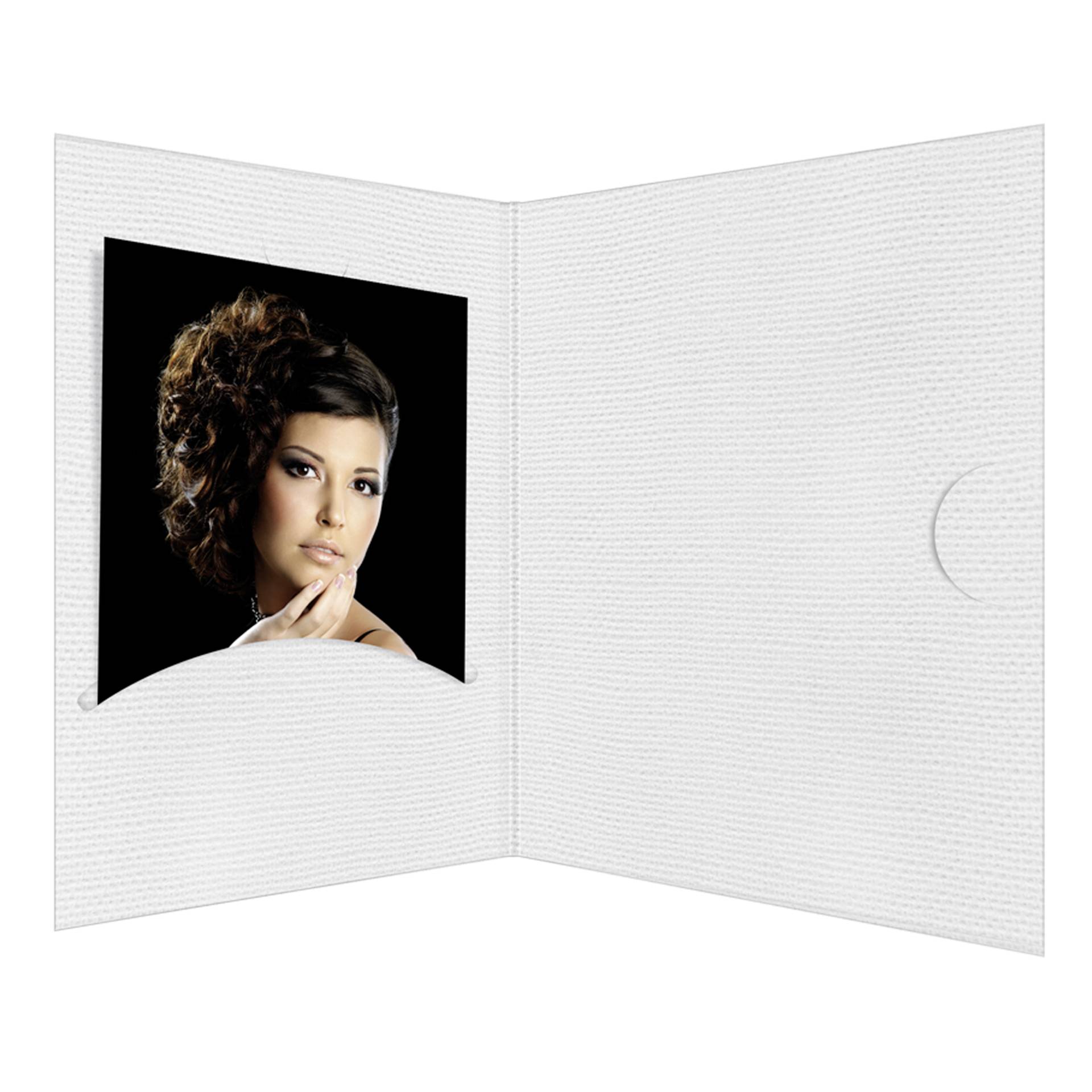 1x100 Daiber Portraitmappen Opti-Line  bis 10x15cm weiß